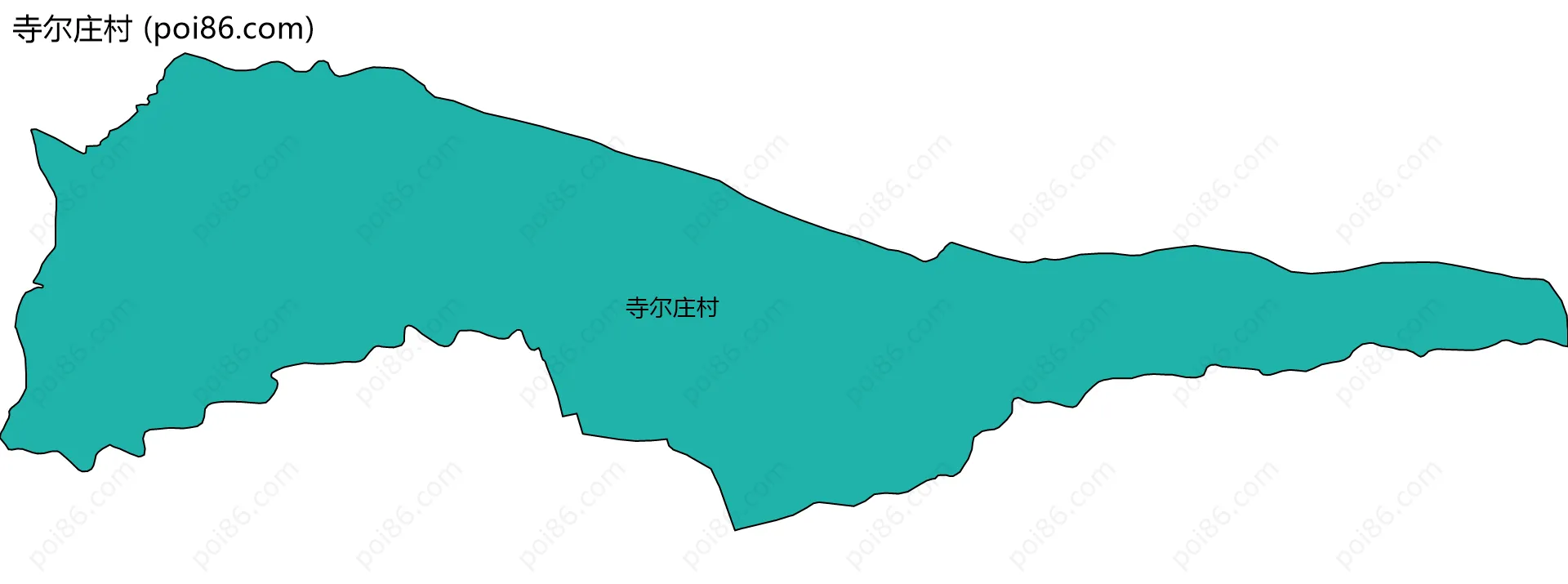 寺尔庄村边界地图