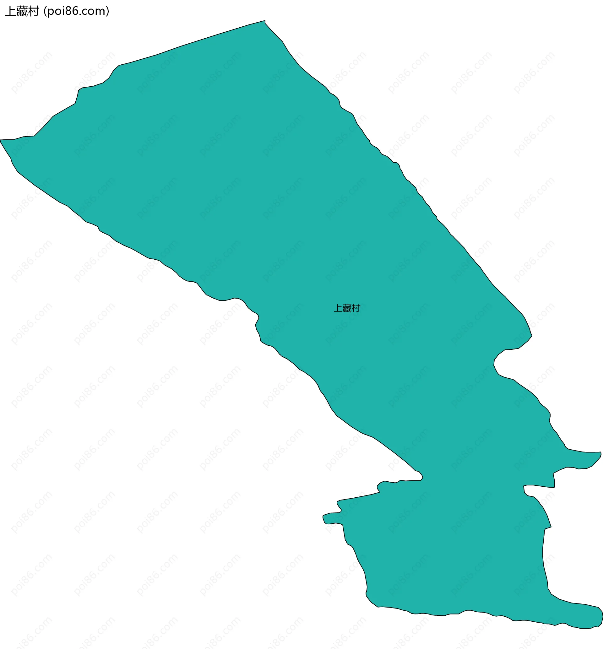 上藏村边界地图