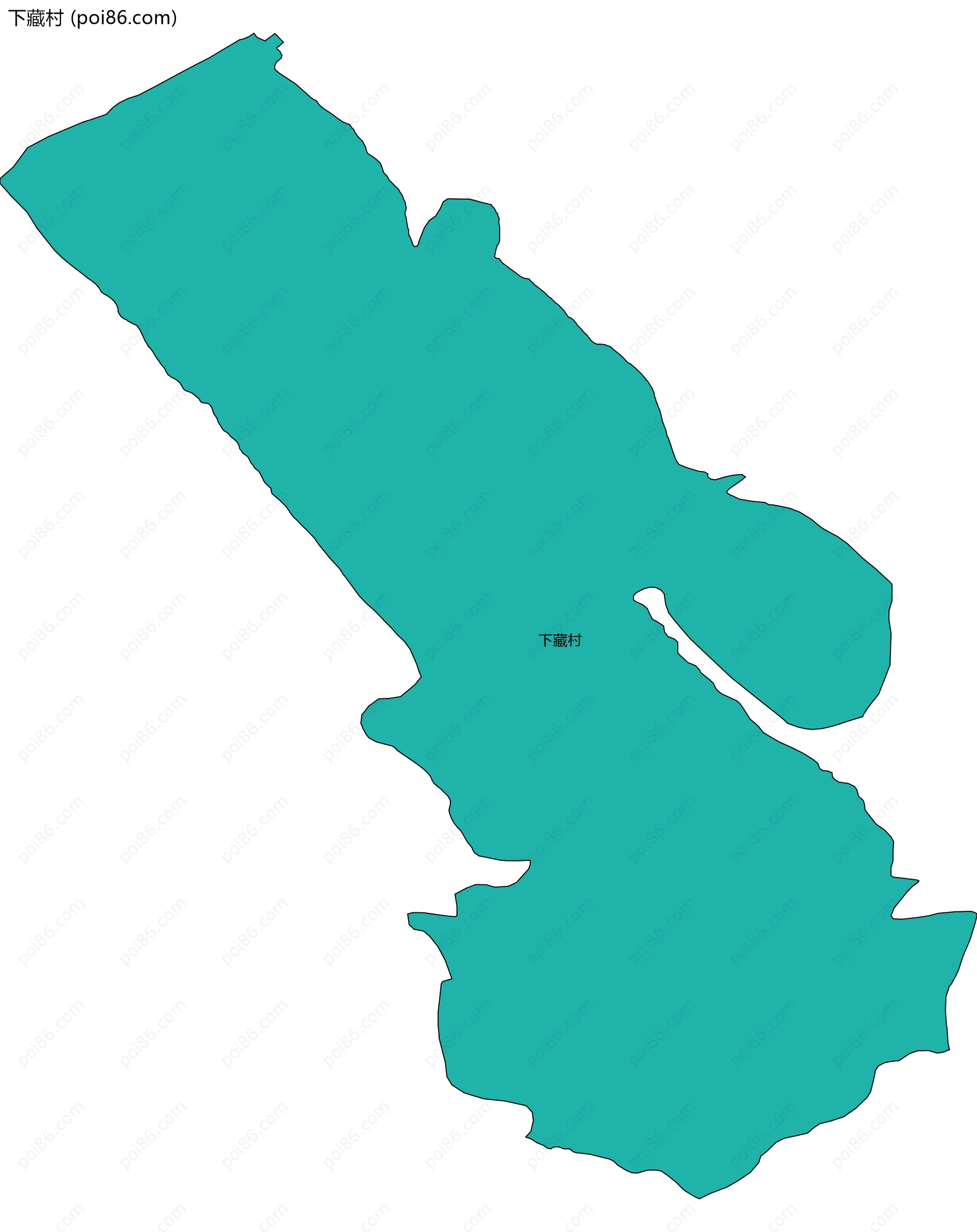 下藏村边界地图