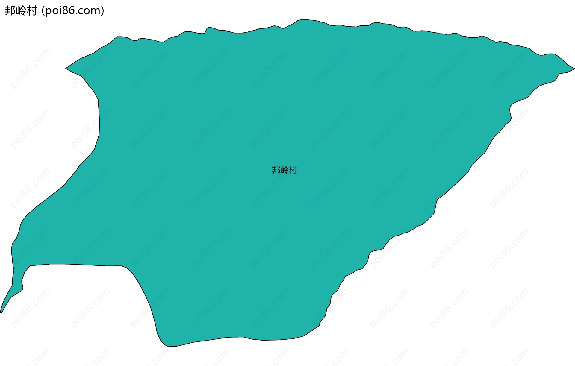 邦岭村边界地图