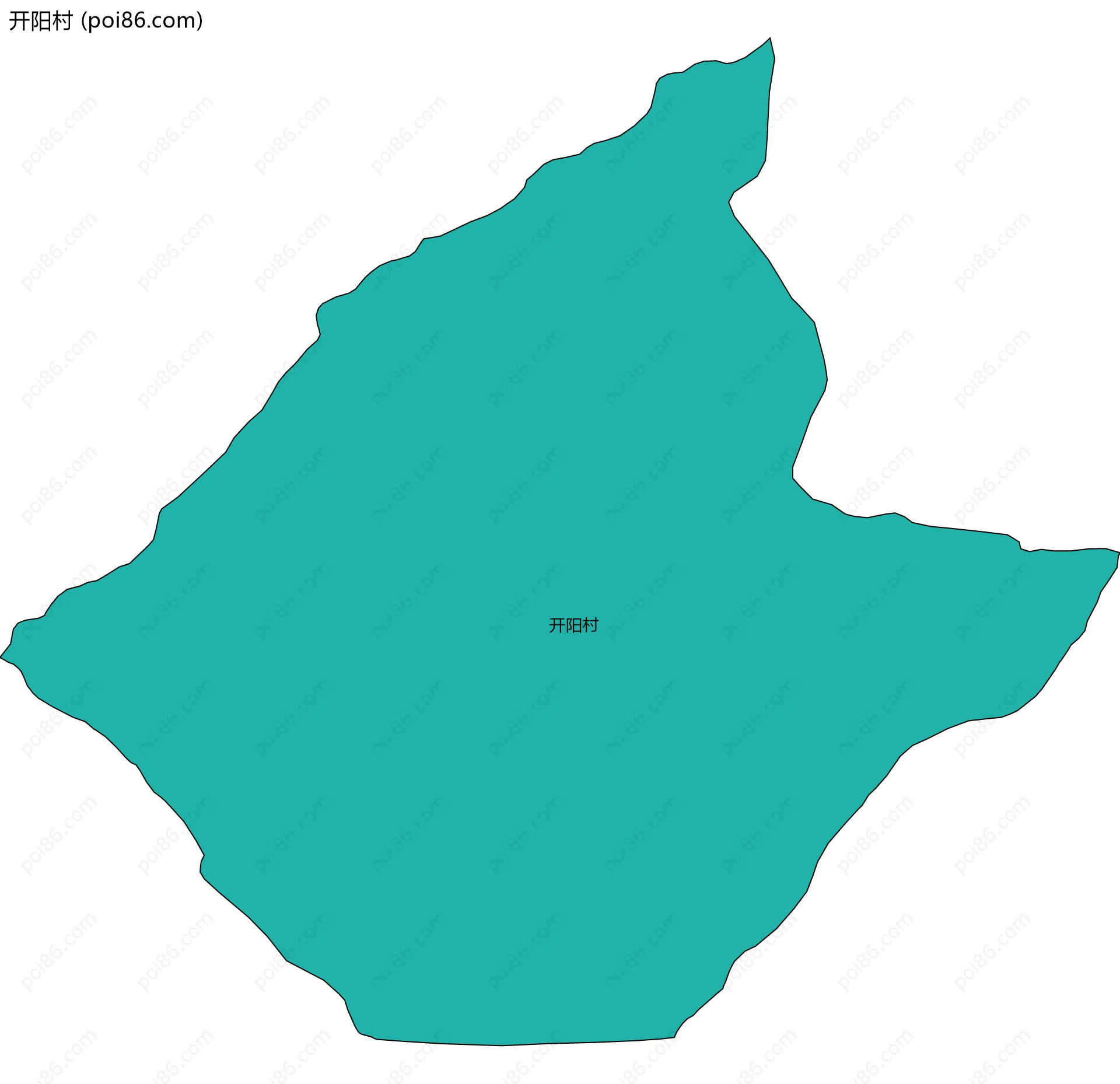 开阳村边界地图