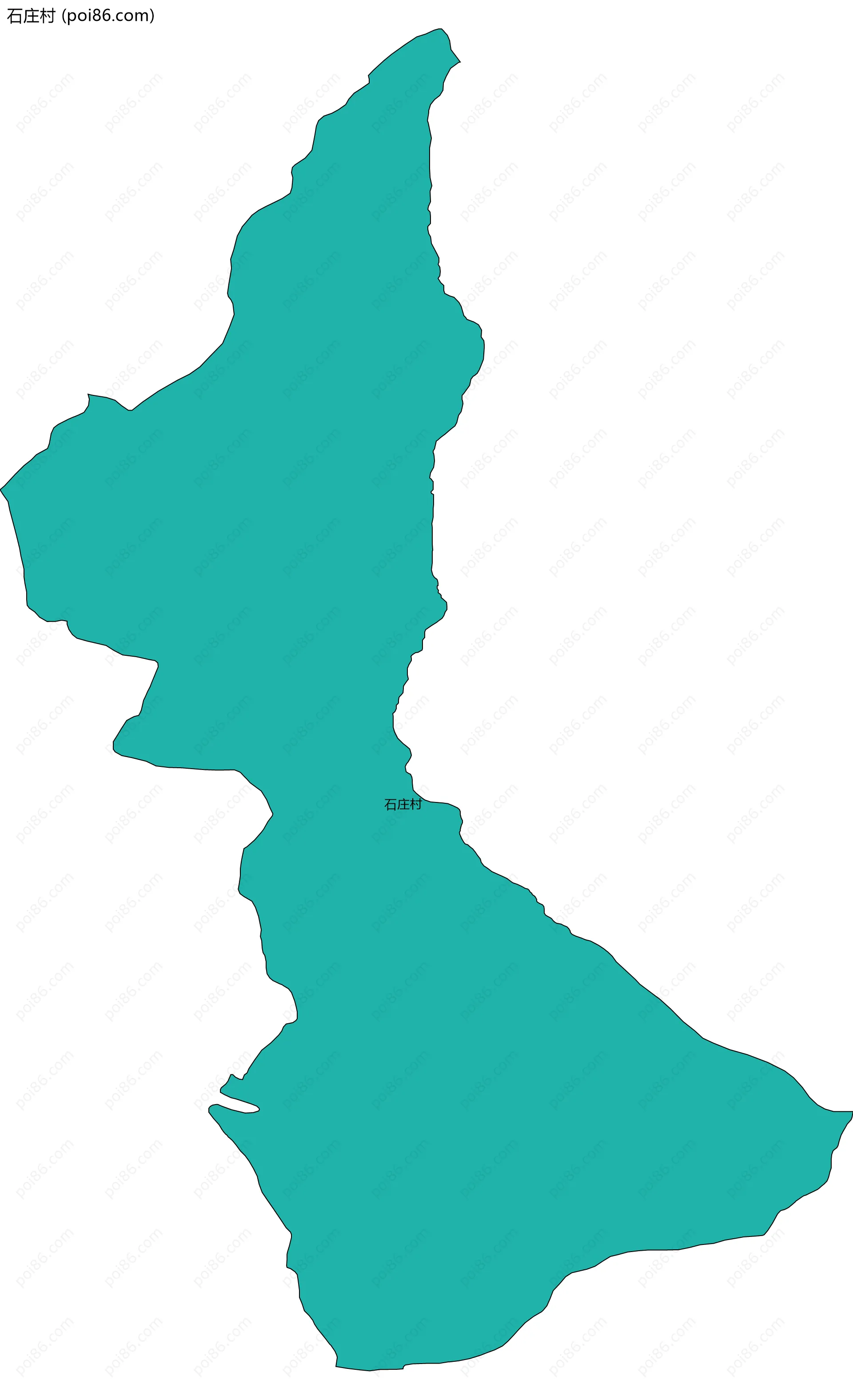 石庄村边界地图