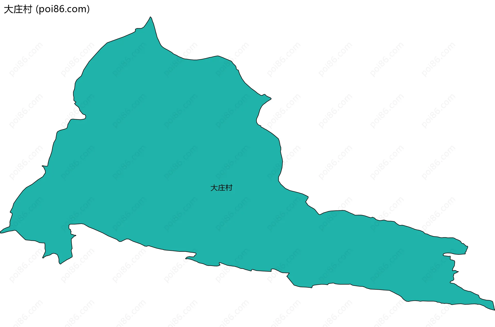 大庄村边界地图
