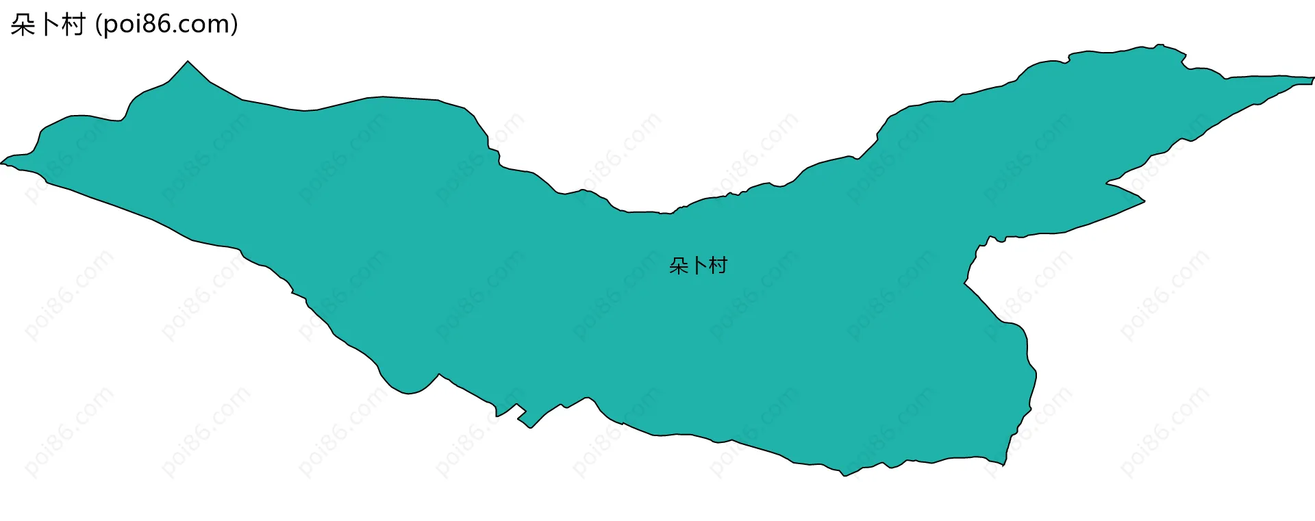 朵卜村边界地图