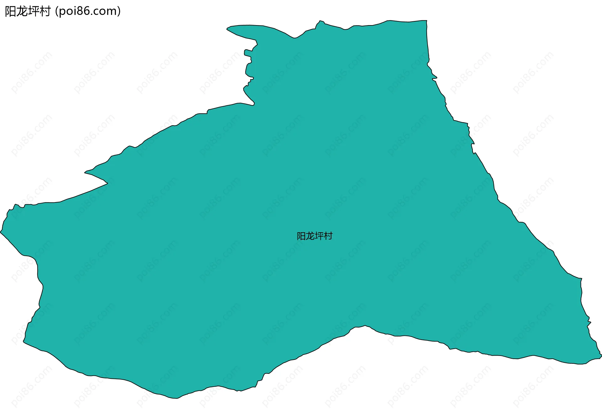 阳龙坪村边界地图