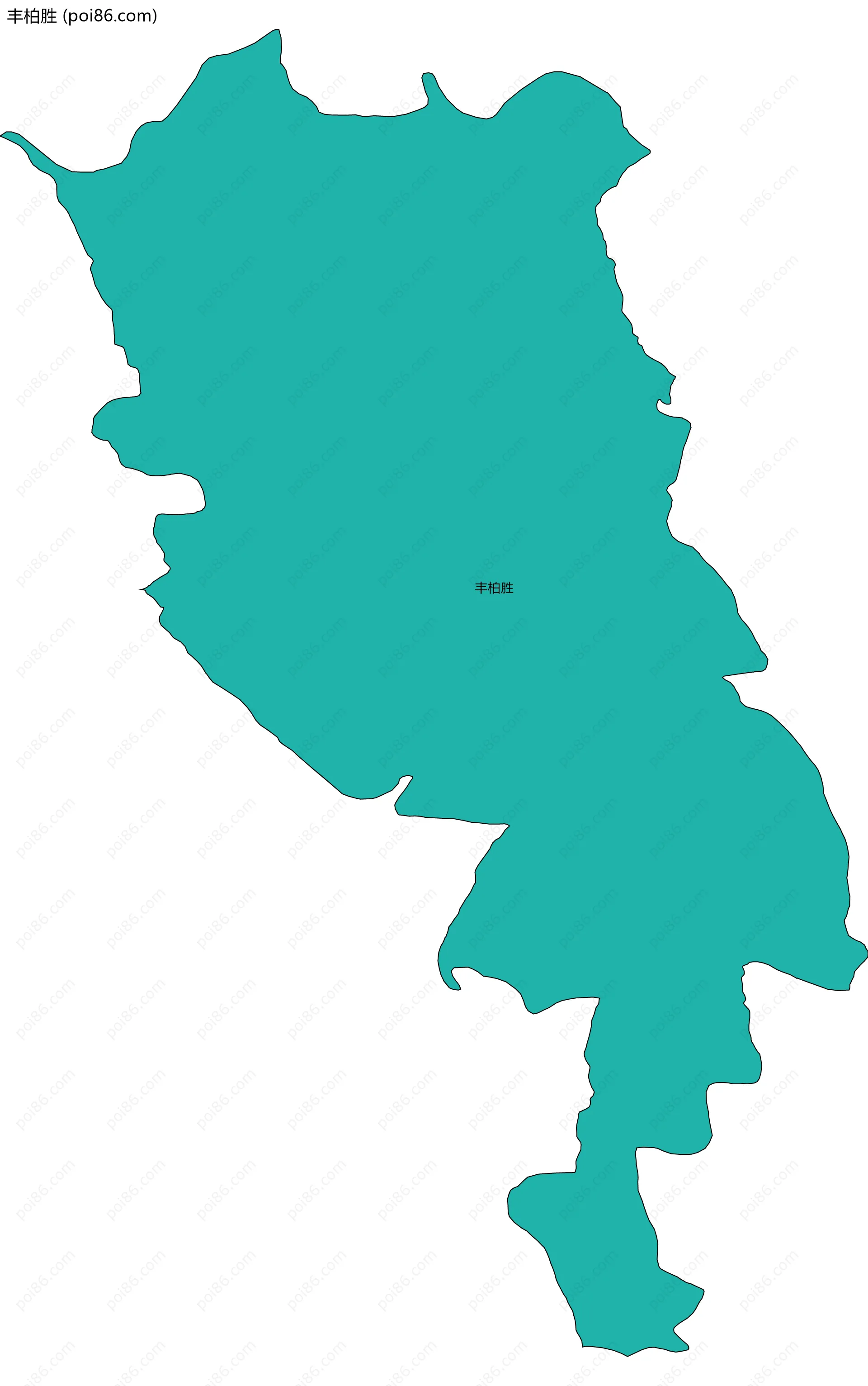 丰柏胜边界地图