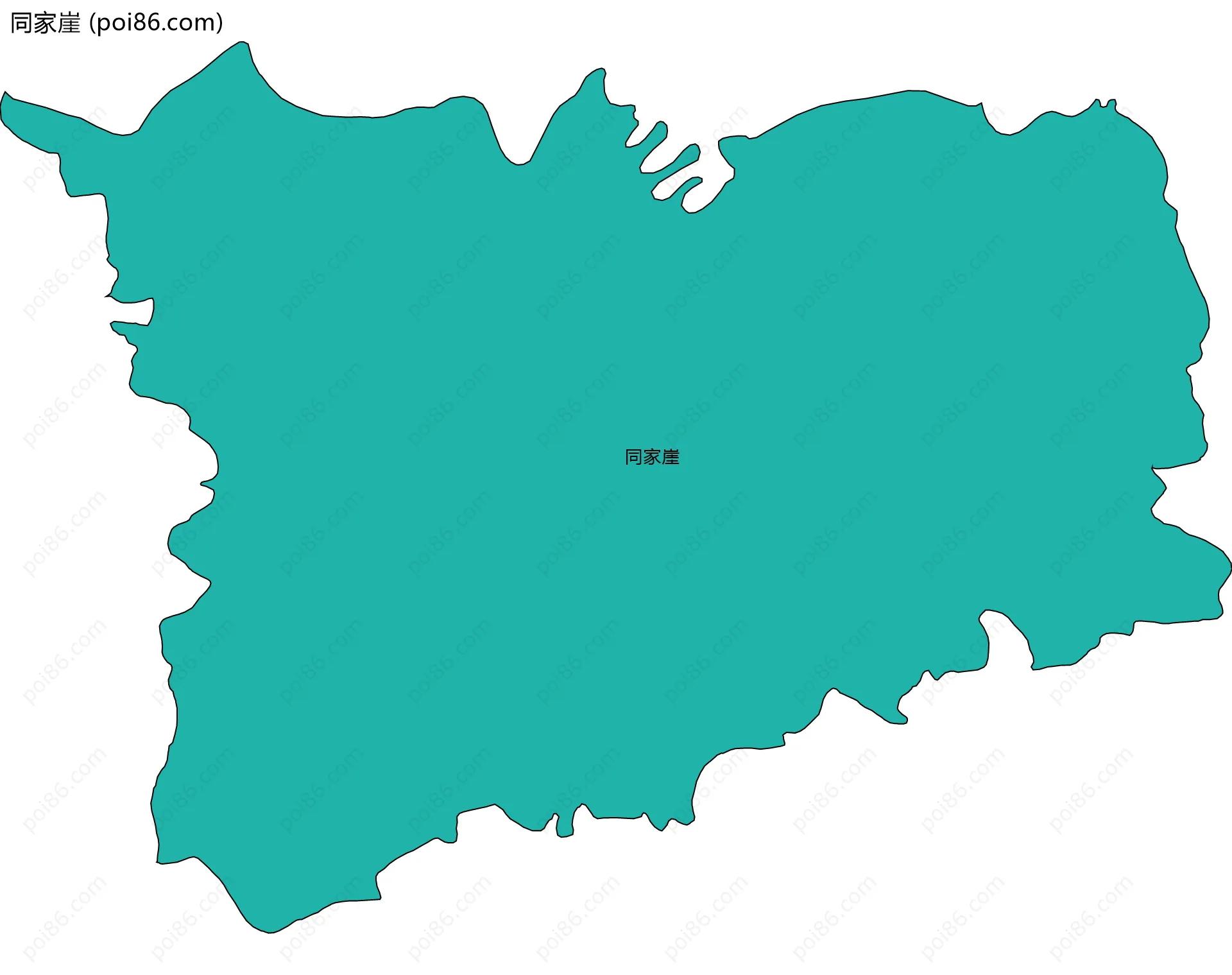 同家崖边界地图