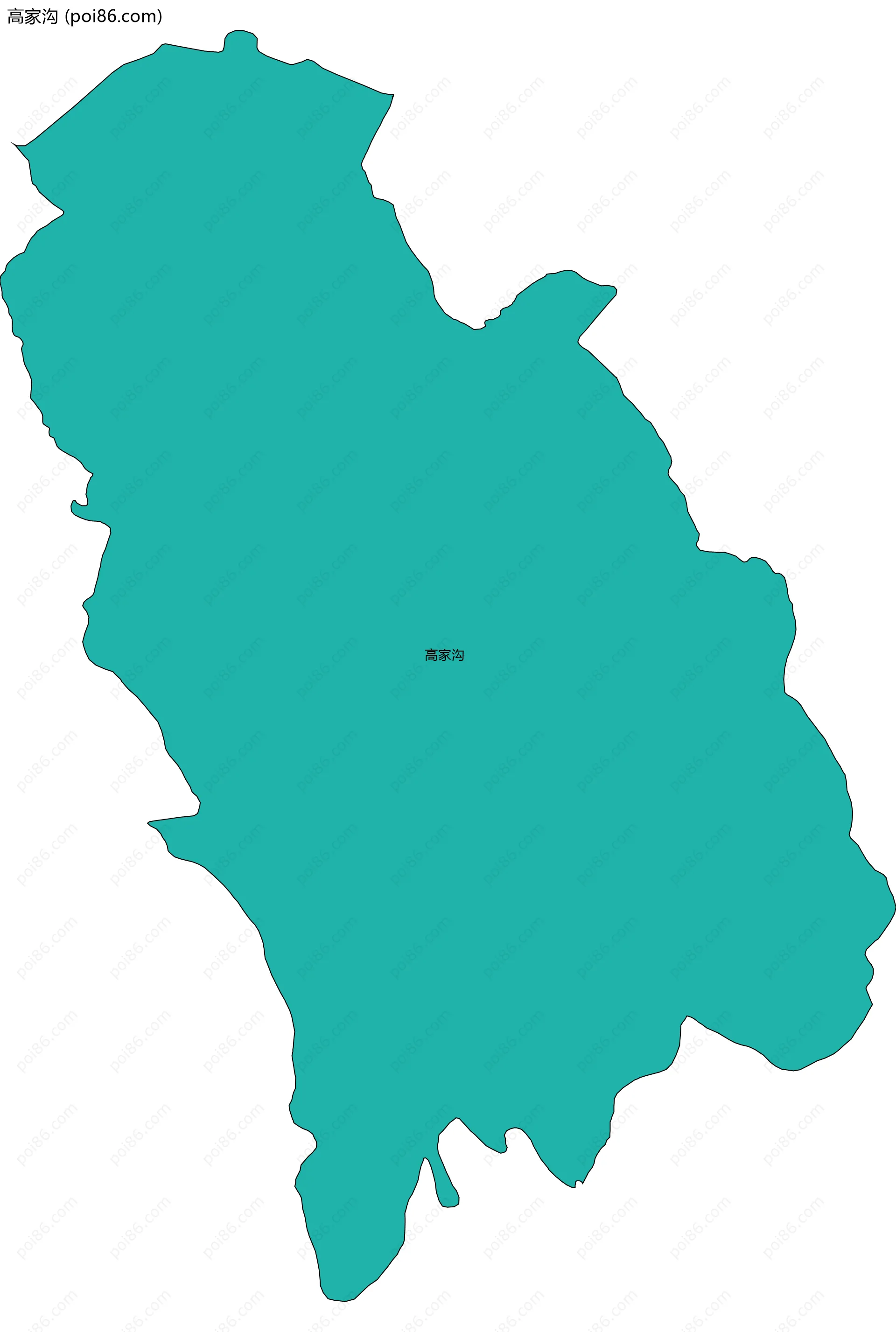 高家沟边界地图