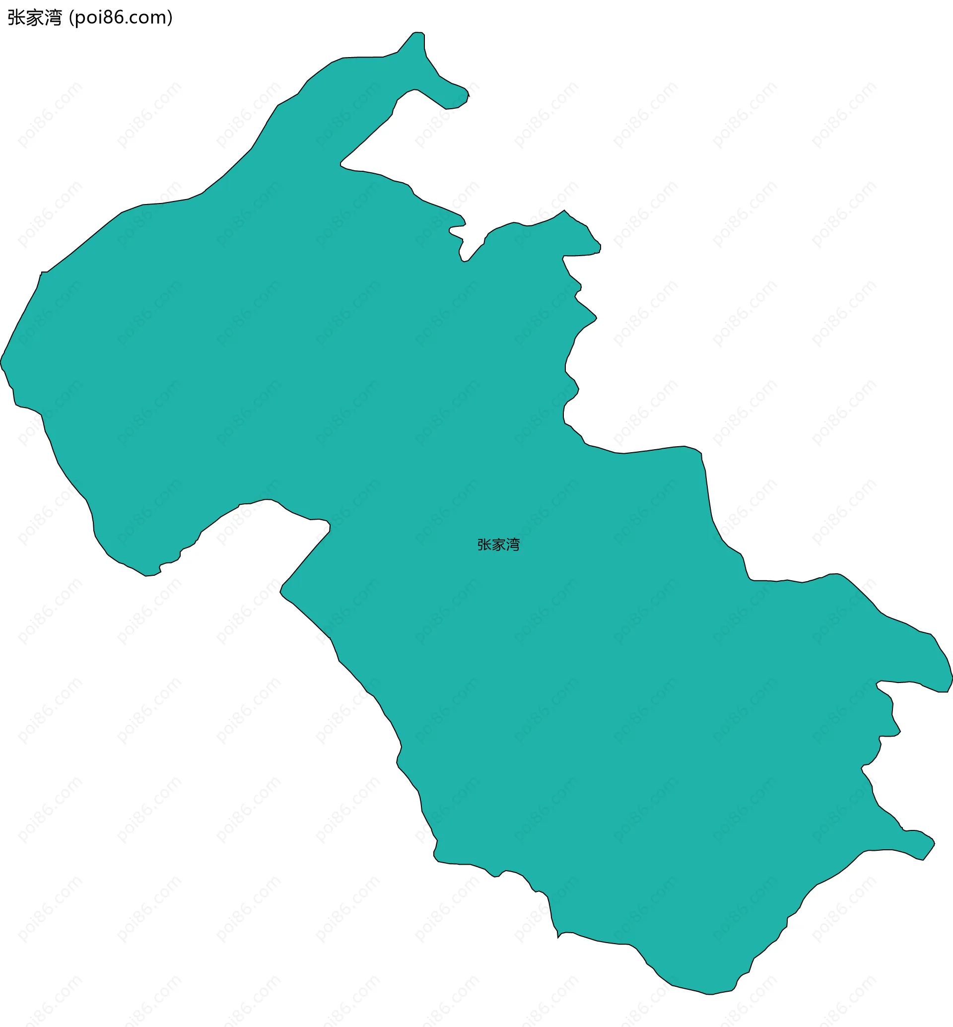 张家湾边界地图