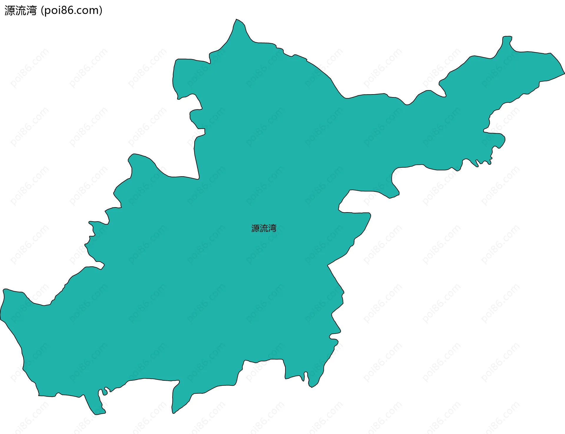 源流湾边界地图