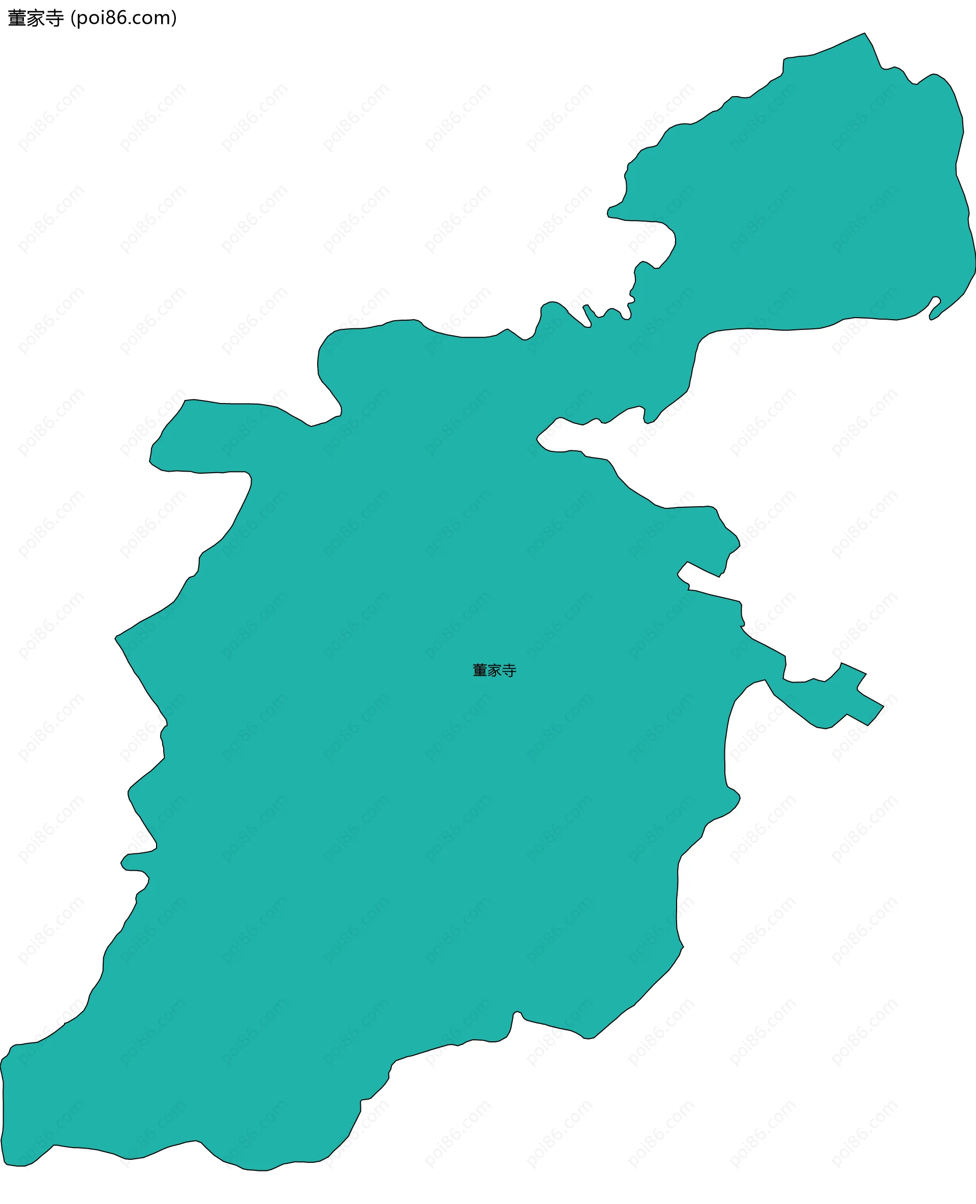 董家寺边界地图