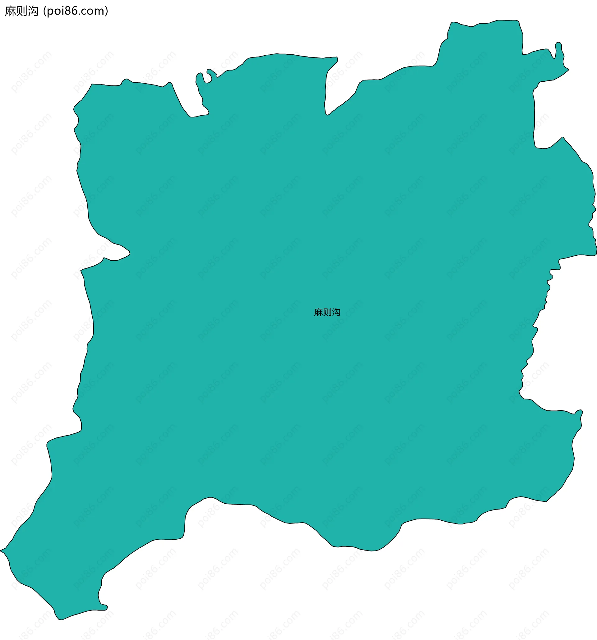 麻则沟边界地图