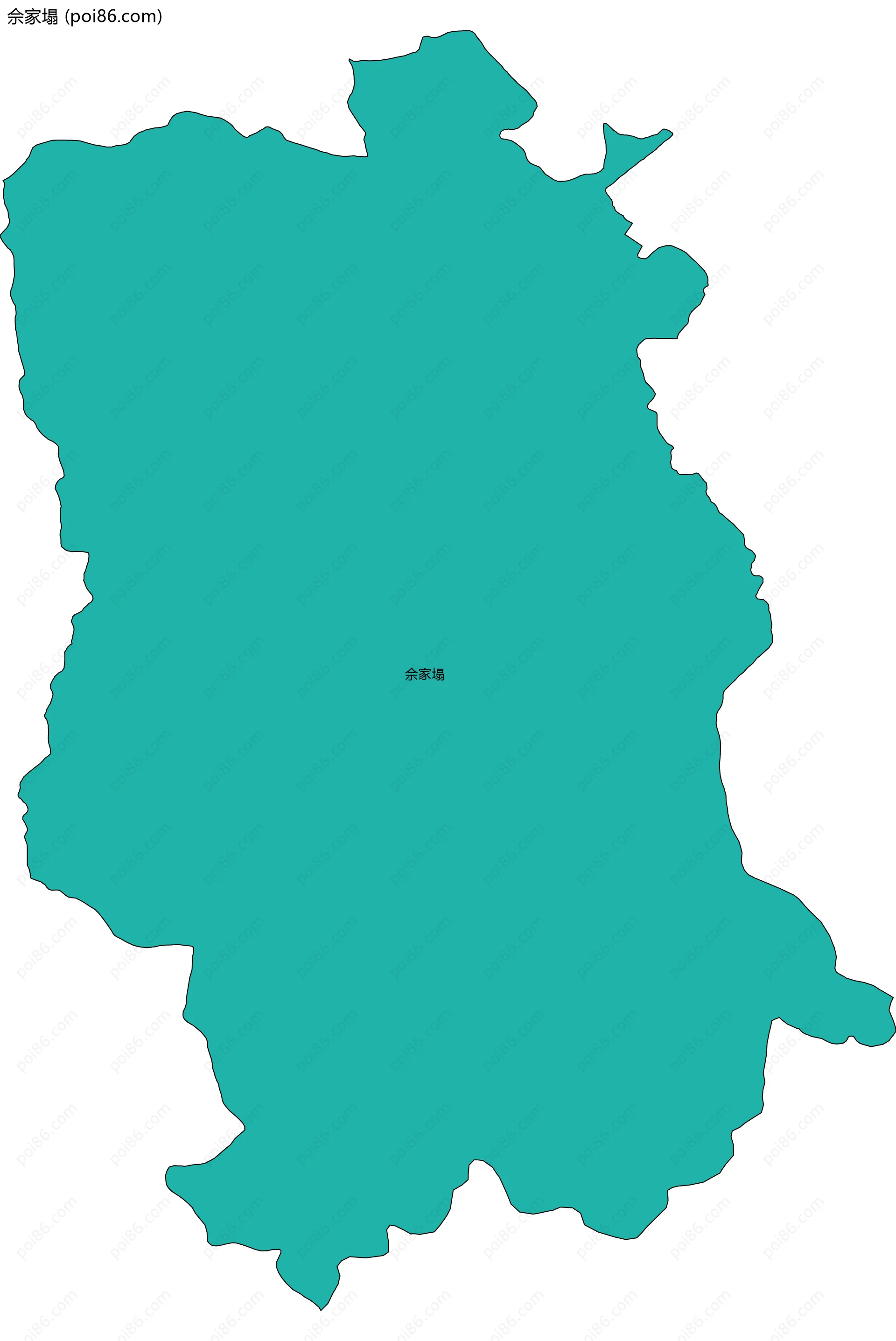 佘家塌边界地图