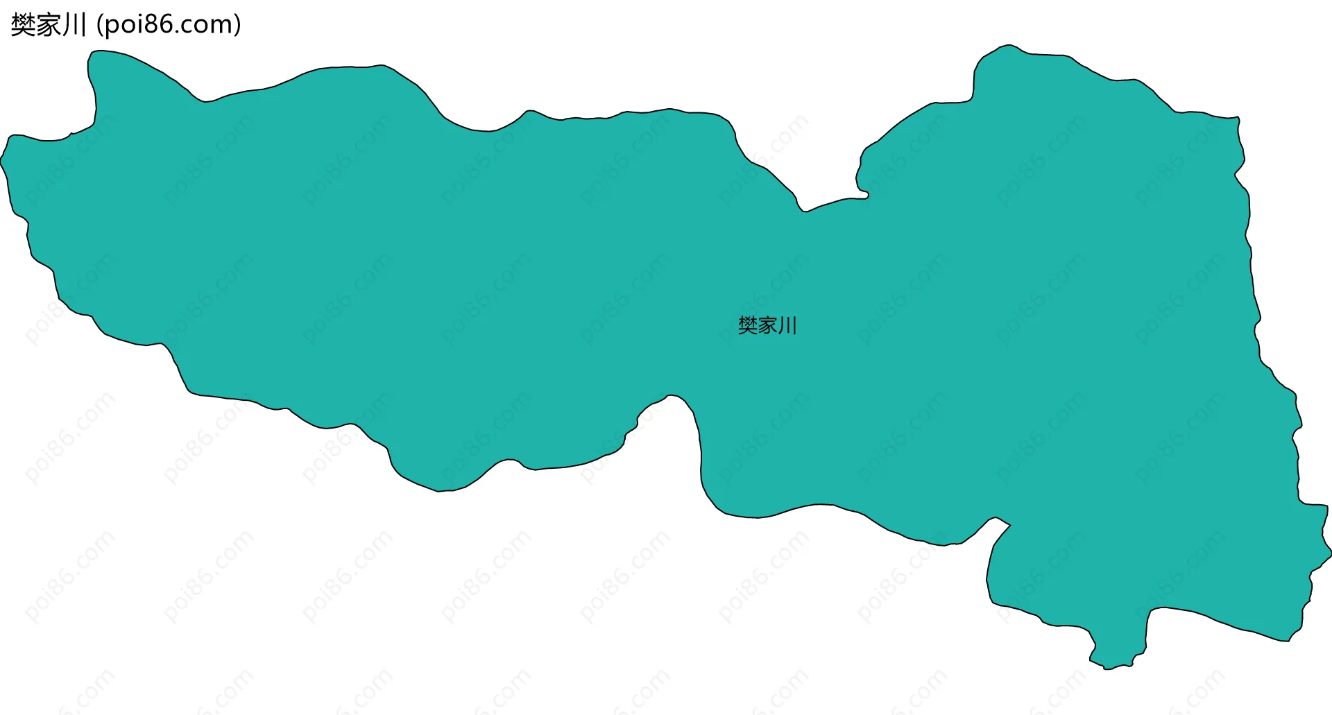 樊家川边界地图