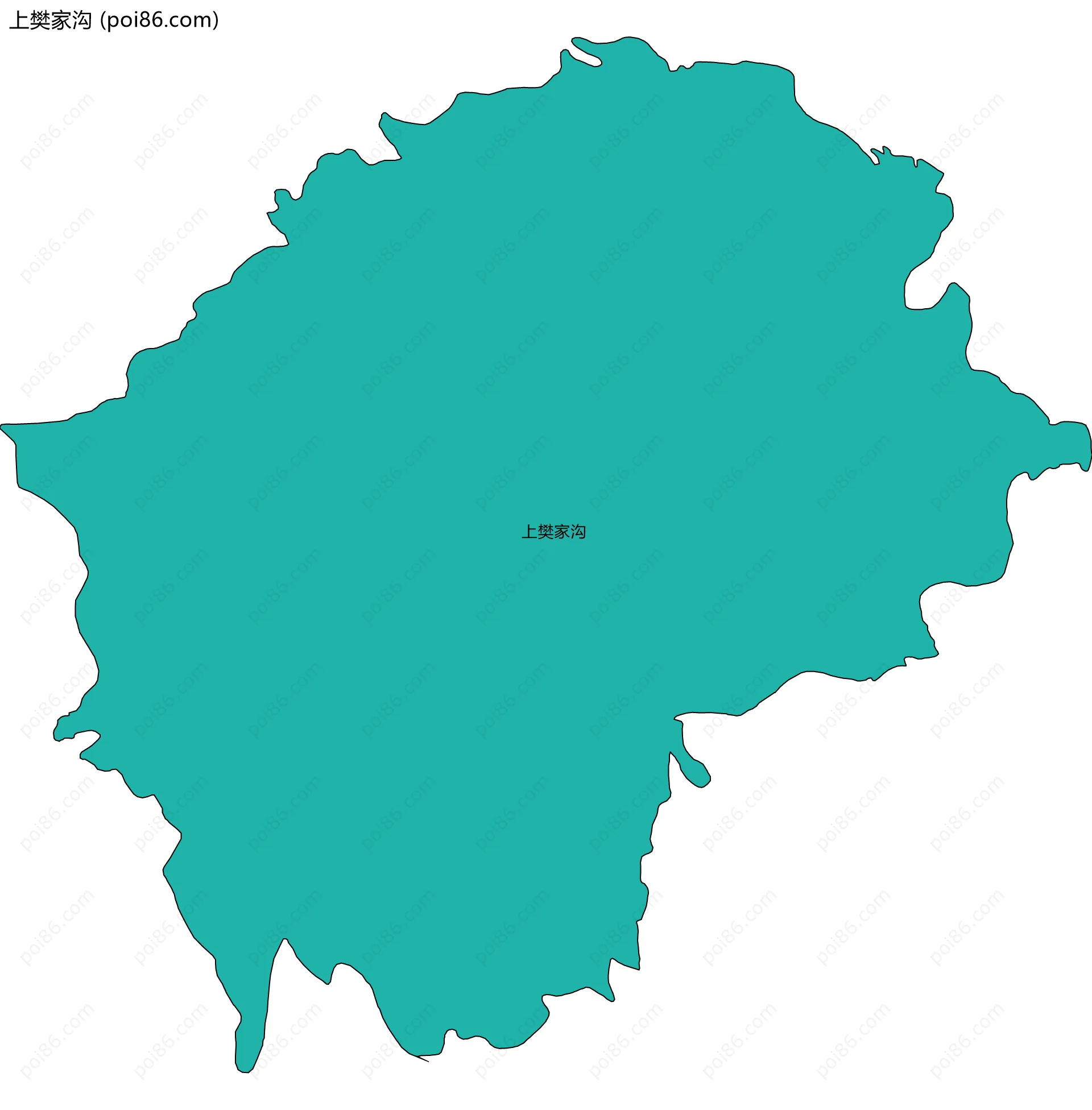 上樊家沟边界地图