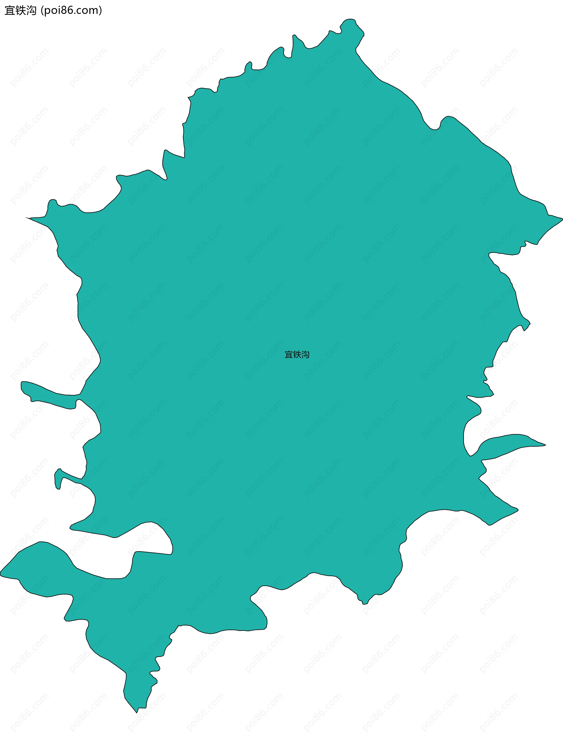 宜铁沟边界地图