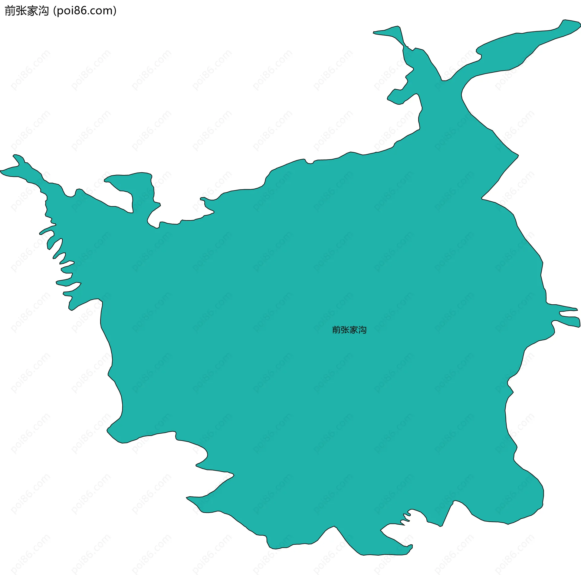 前张家沟边界地图