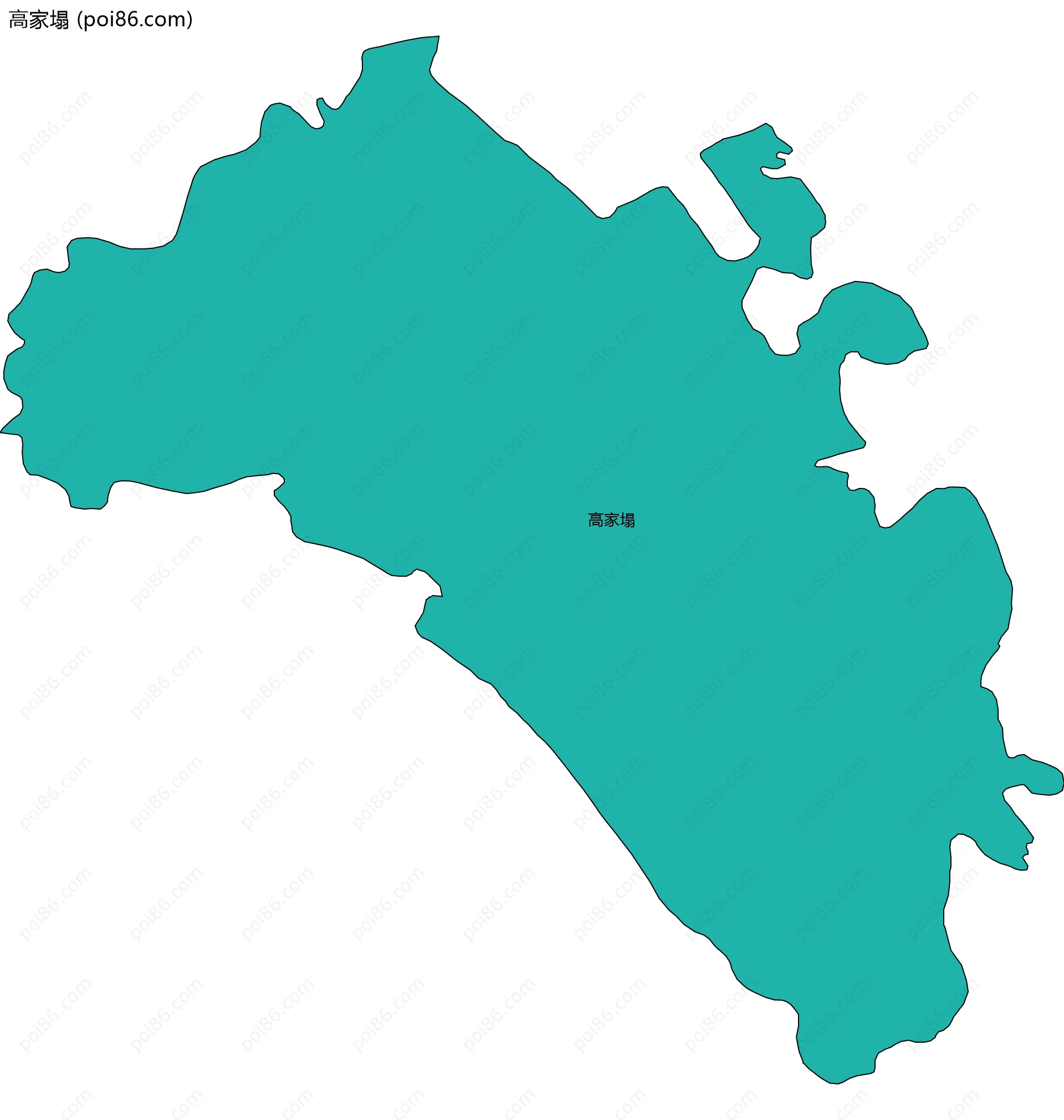 高家塌边界地图