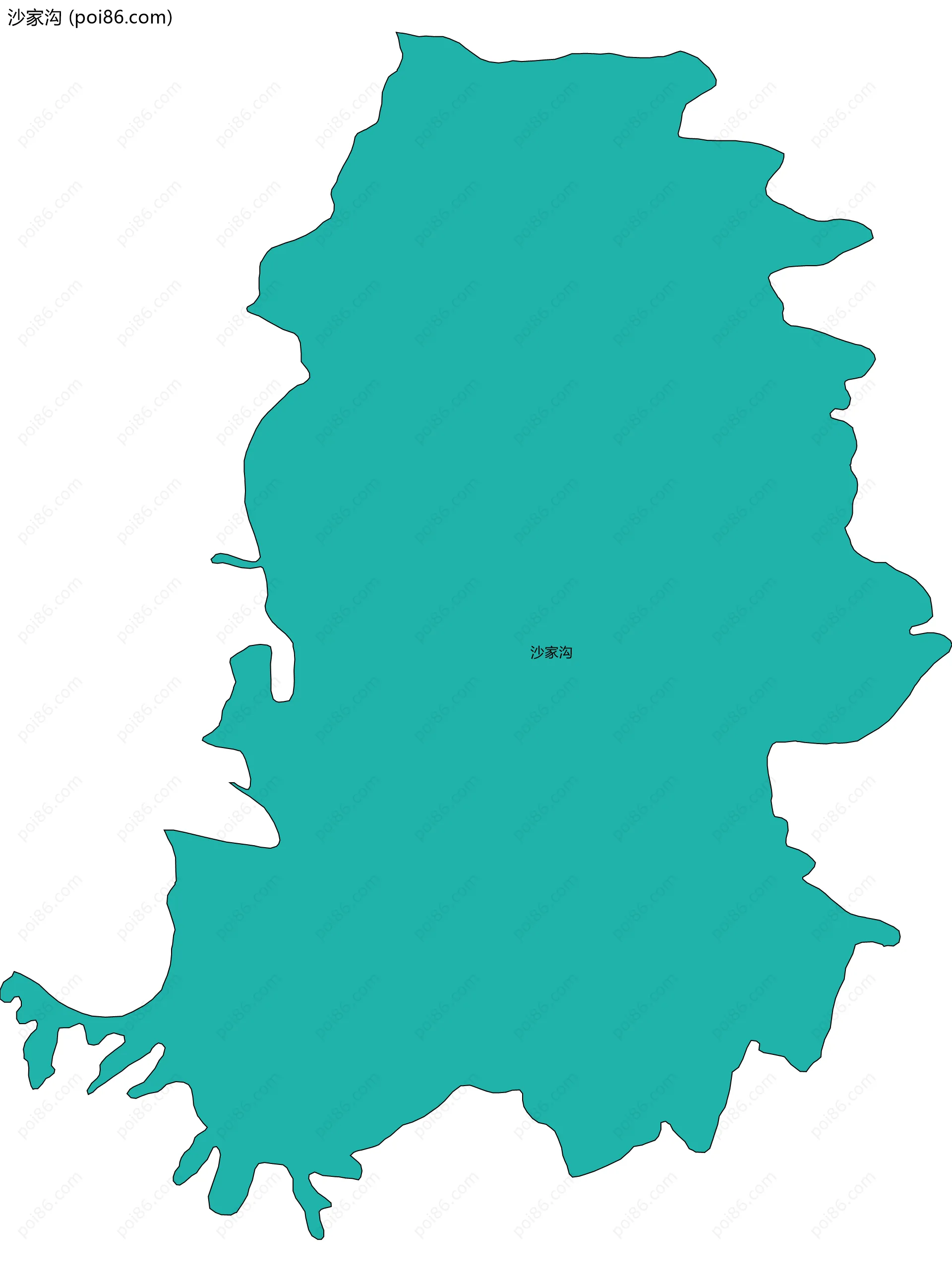 沙家沟边界地图