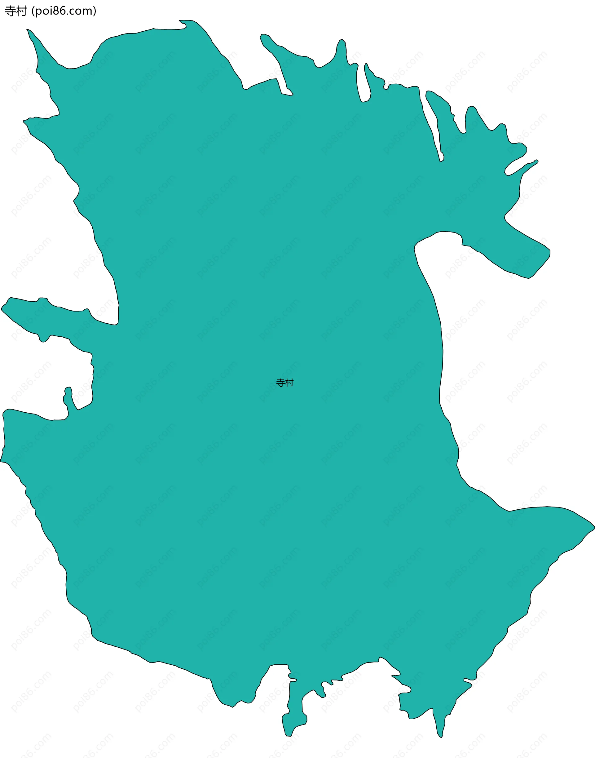 寺村边界地图