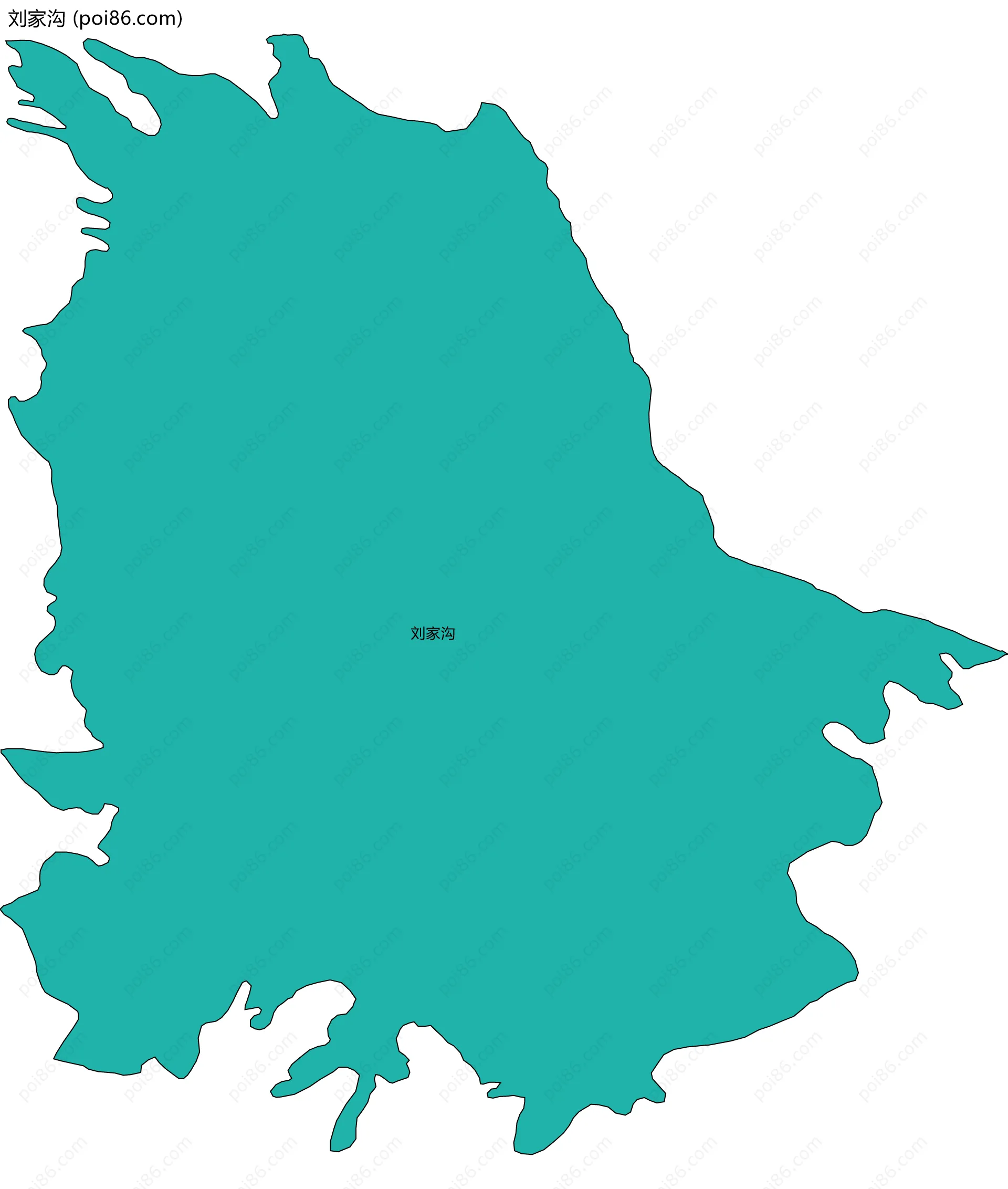刘家沟边界地图