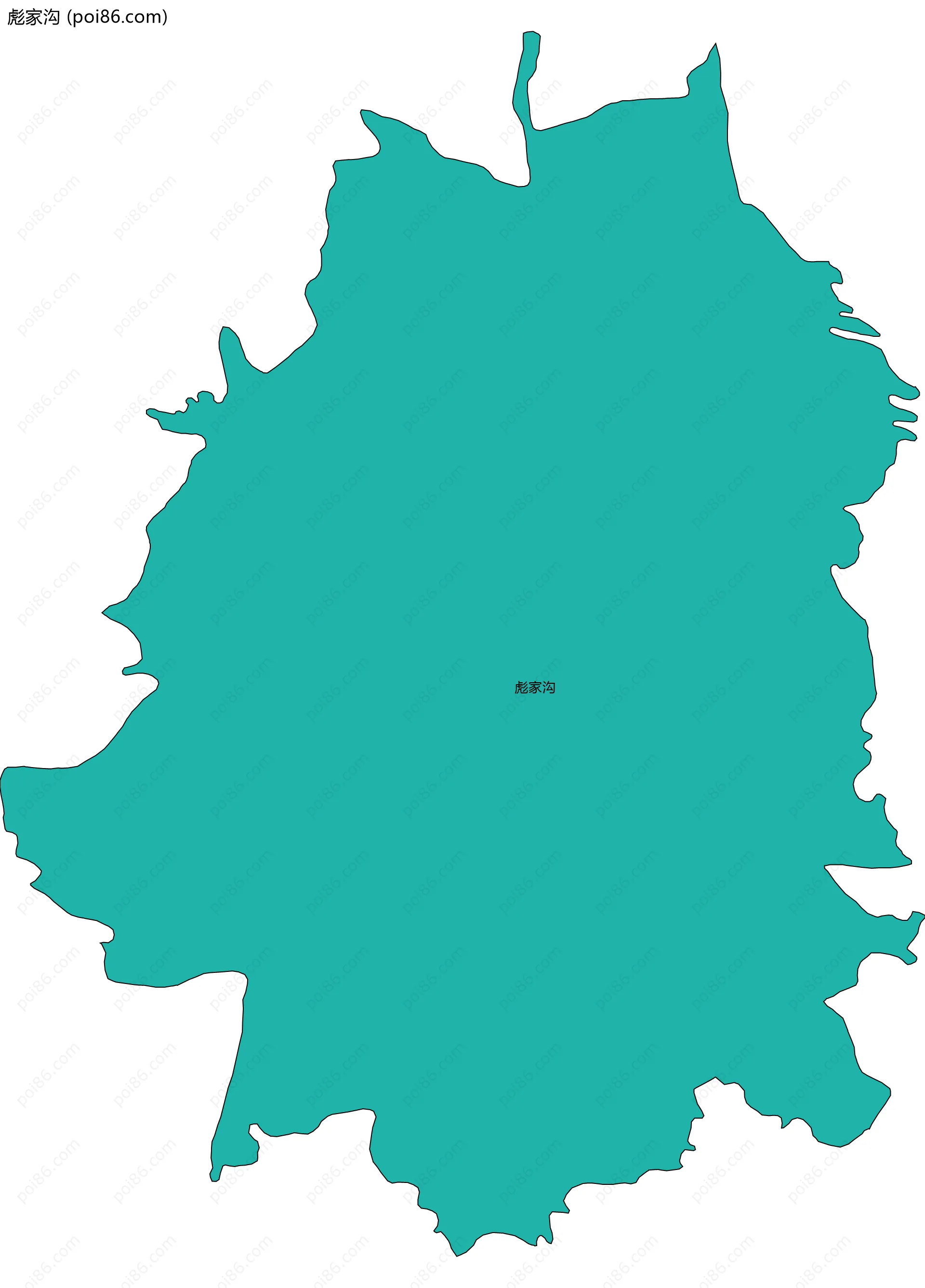 彪家沟边界地图