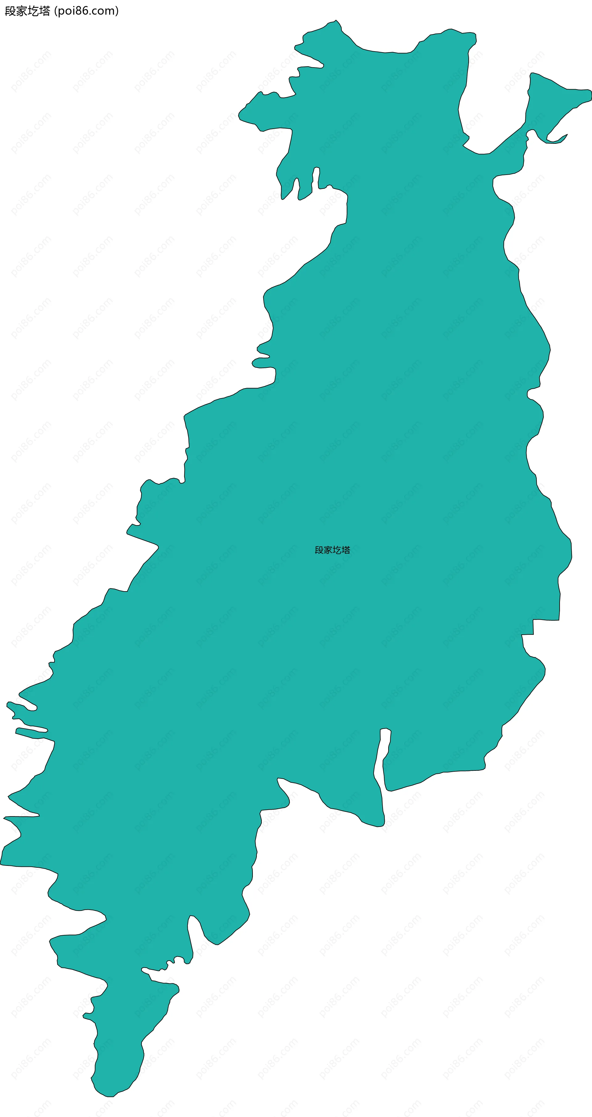 段家圪塔边界地图