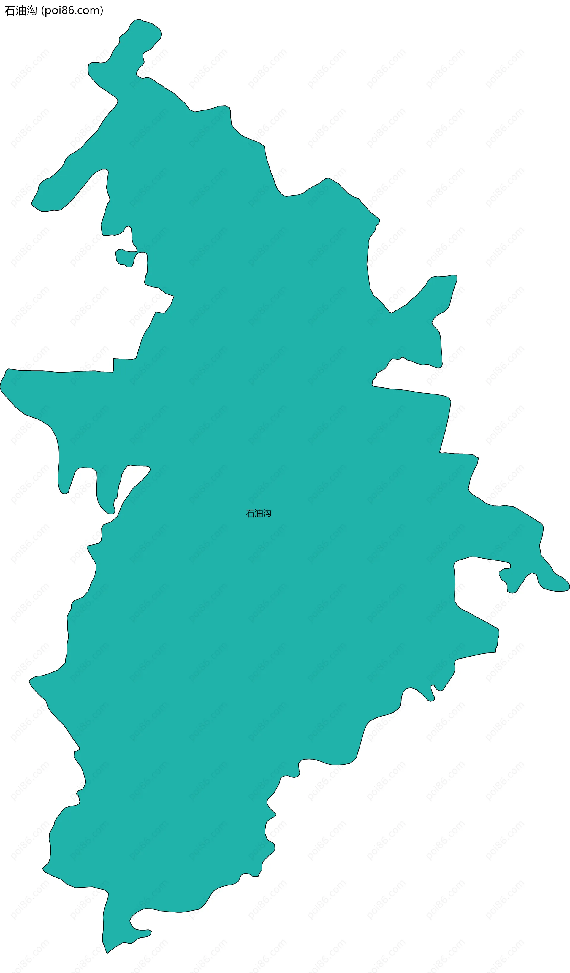 石油沟边界地图