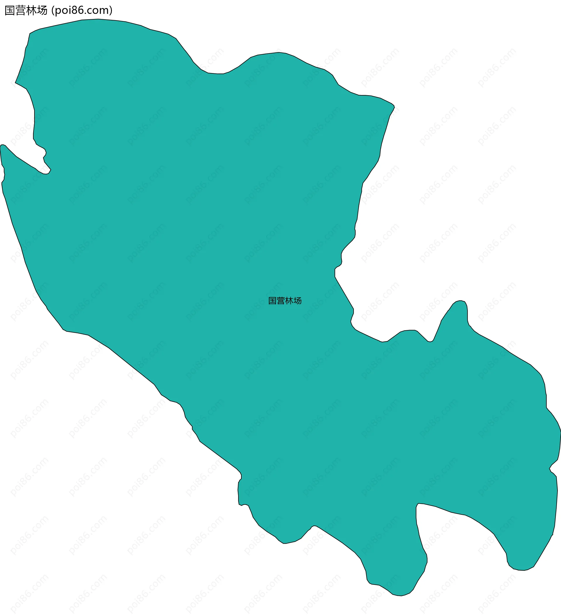 国营林场边界地图