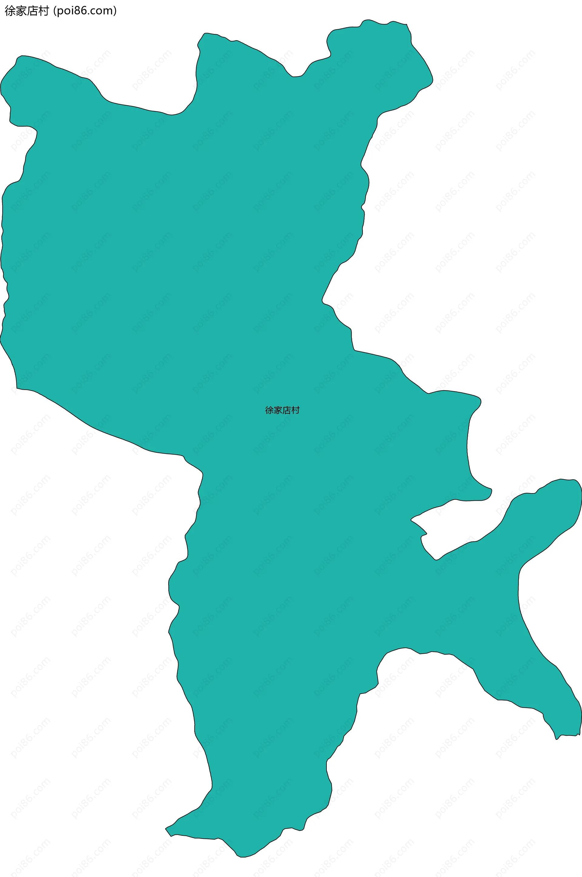徐家店村边界地图