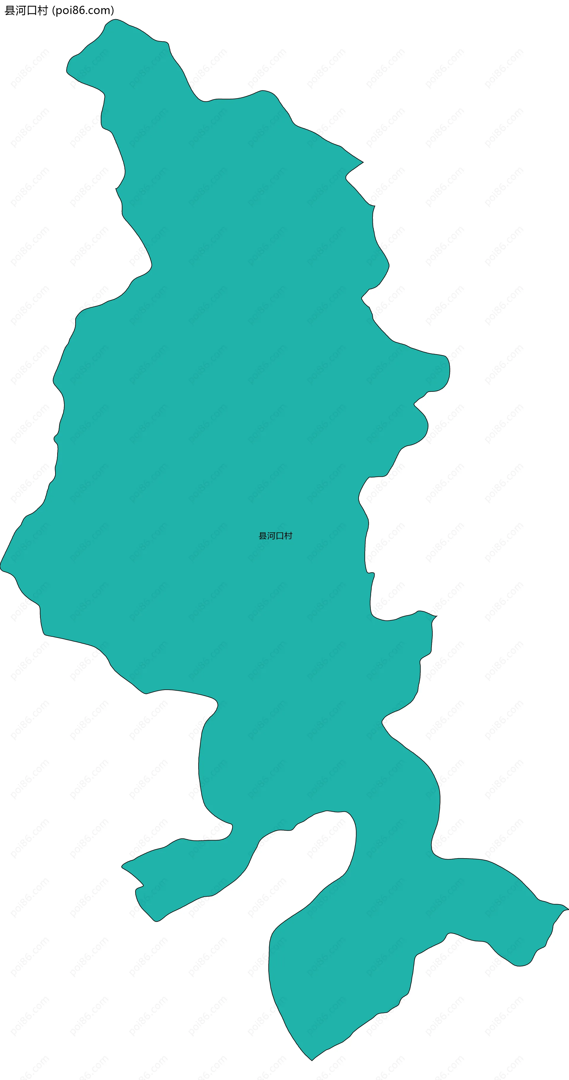 县河口村边界地图