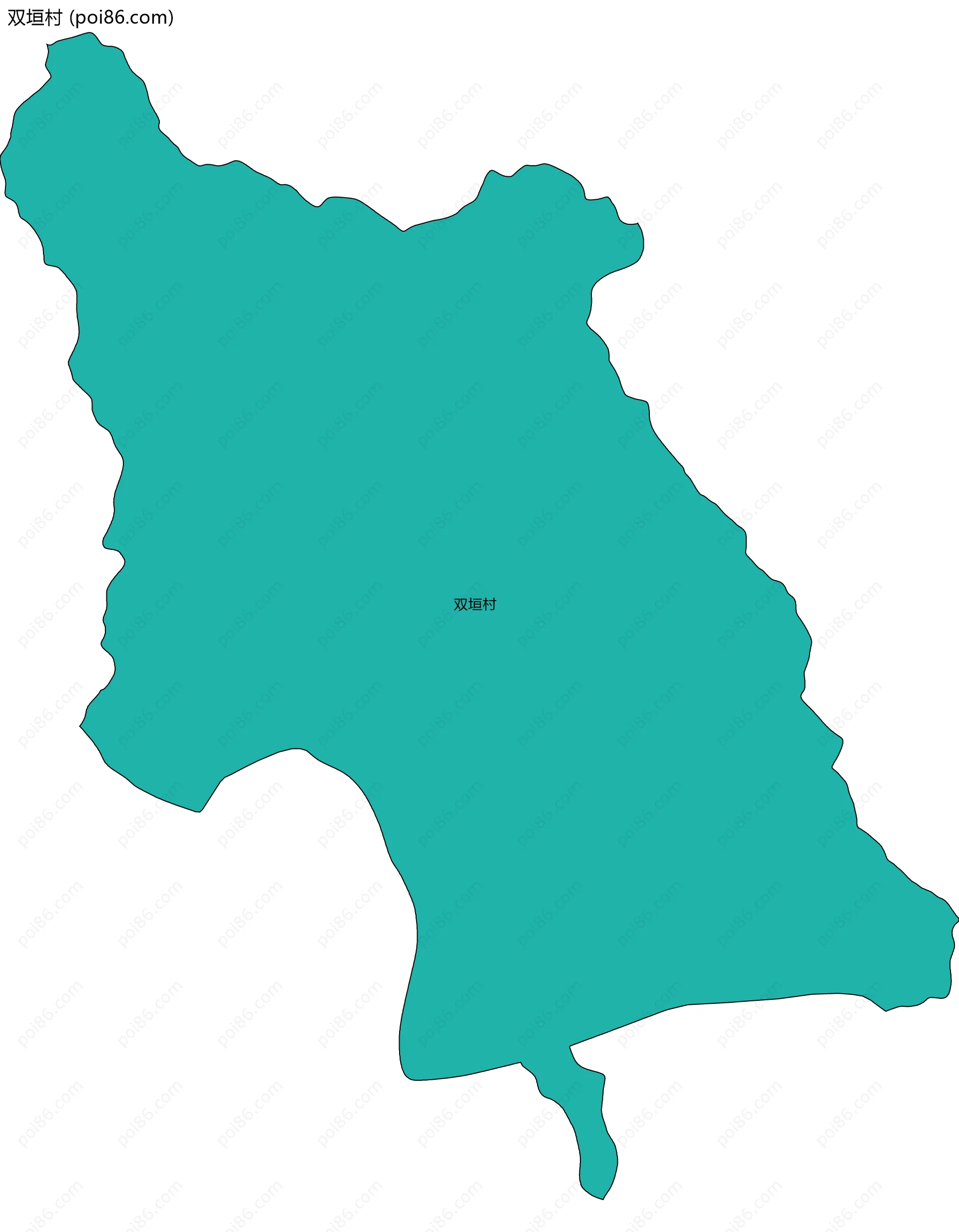 双垣村边界地图