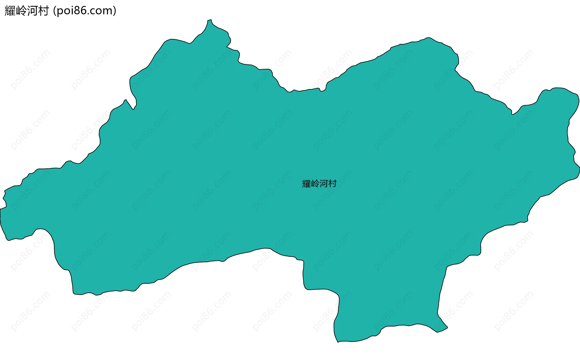 耀岭河村边界地图