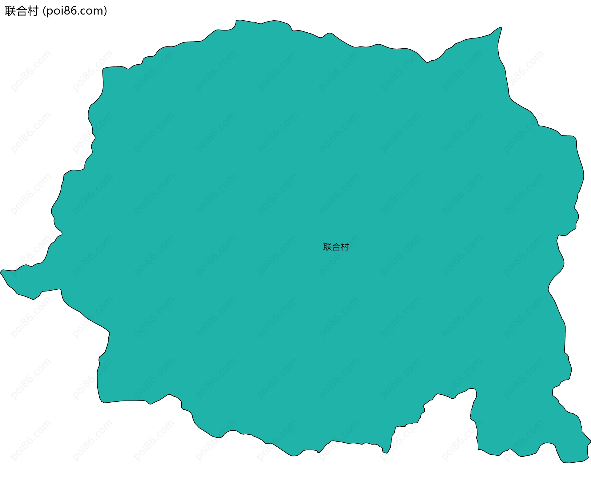 联合村边界地图