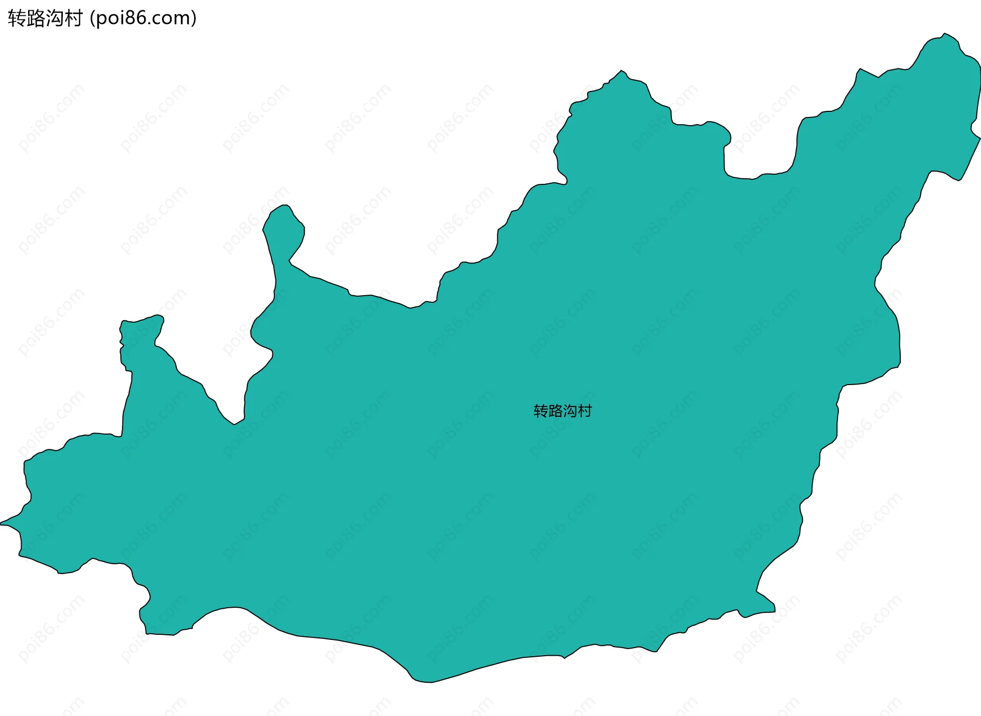 转路沟村边界地图