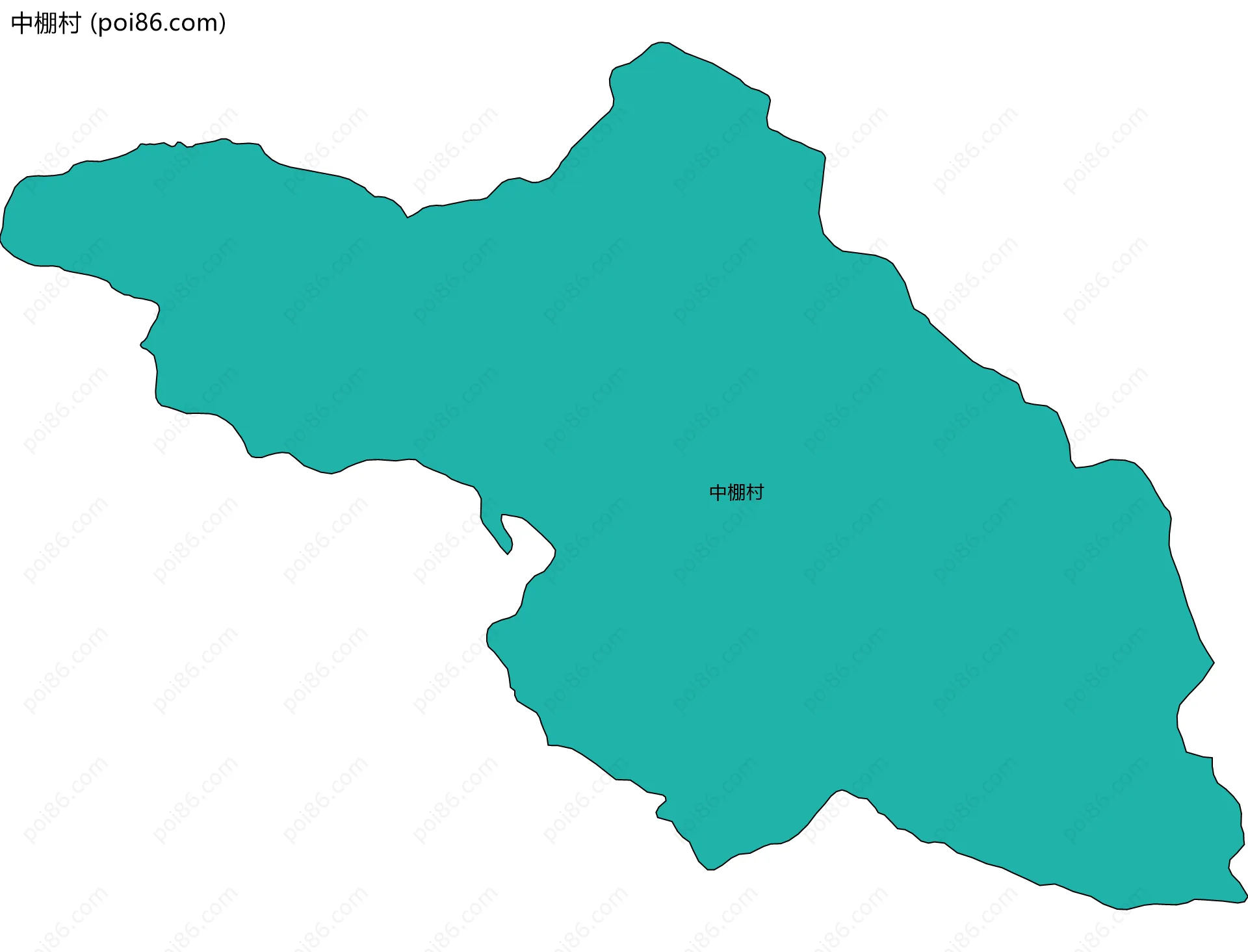 中棚村边界地图