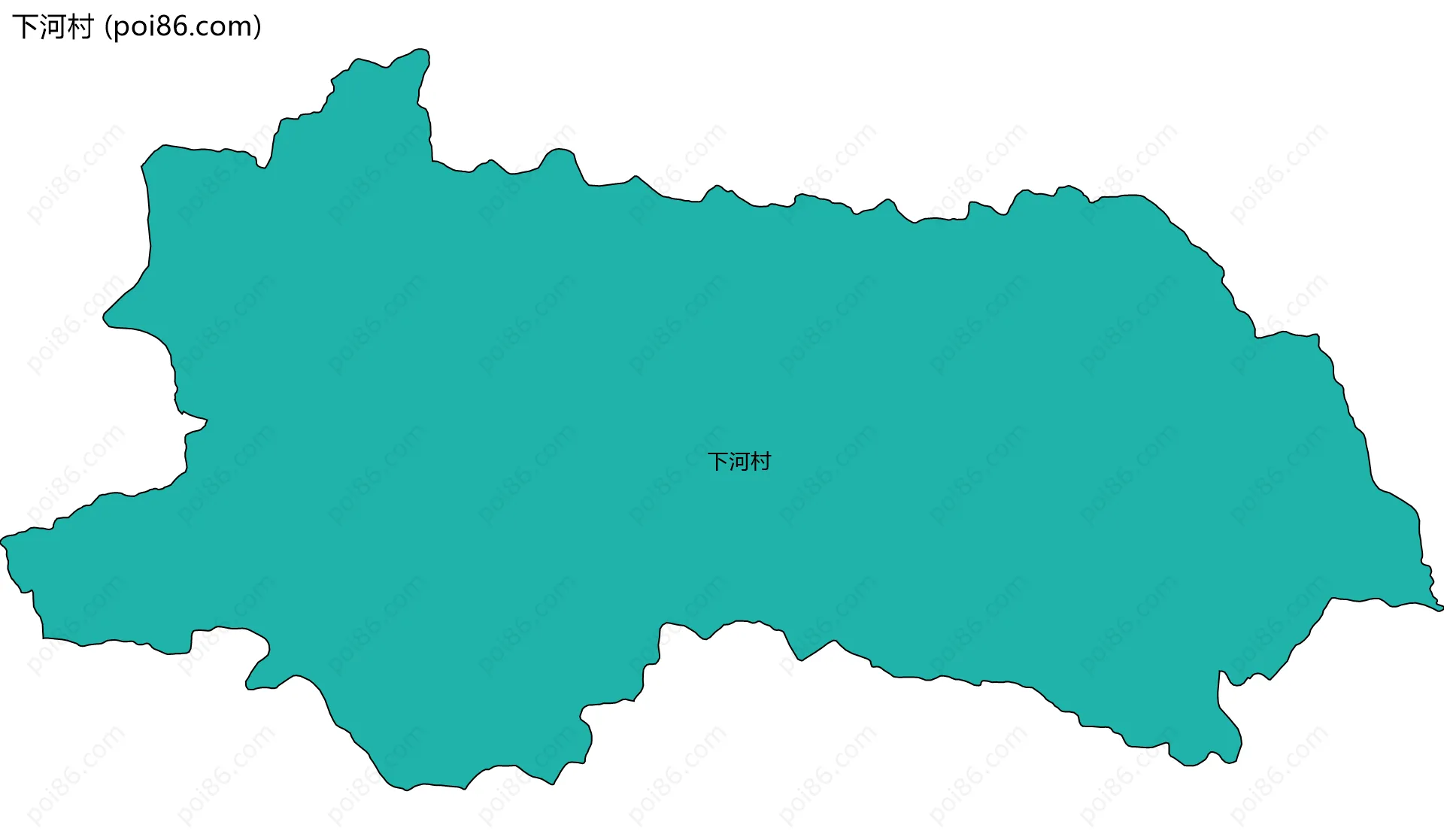 下河村边界地图