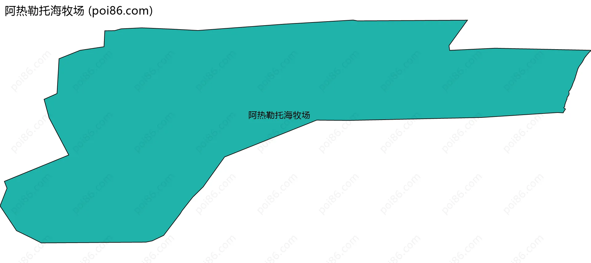 阿热勒托海牧场边界地图