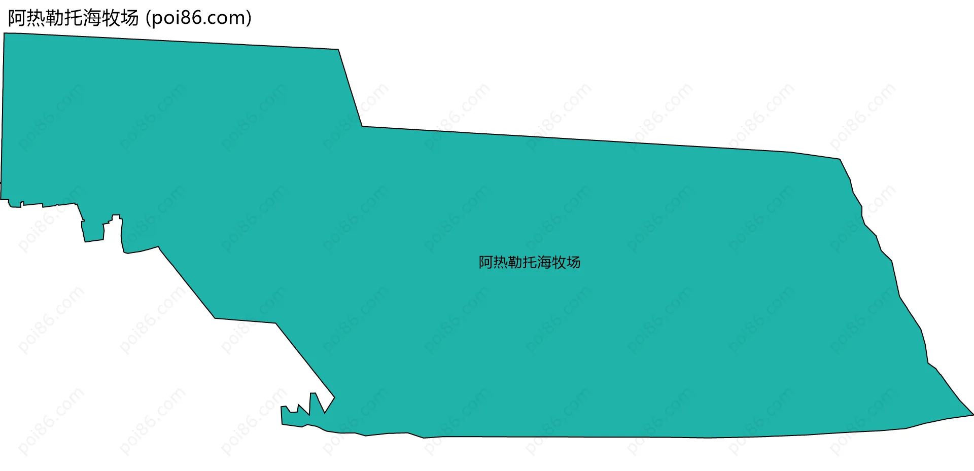 阿热勒托海牧场边界地图