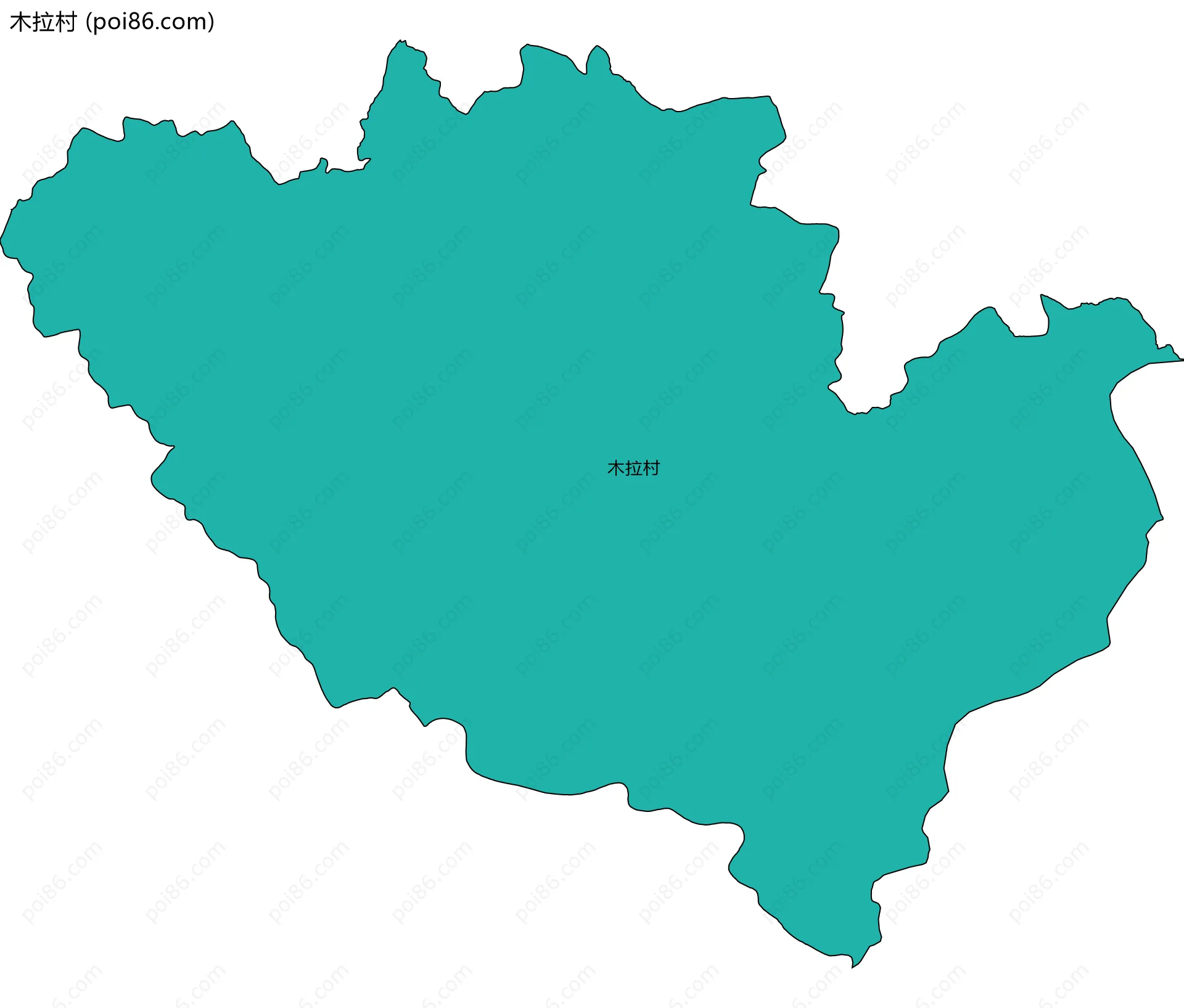 木拉村边界地图