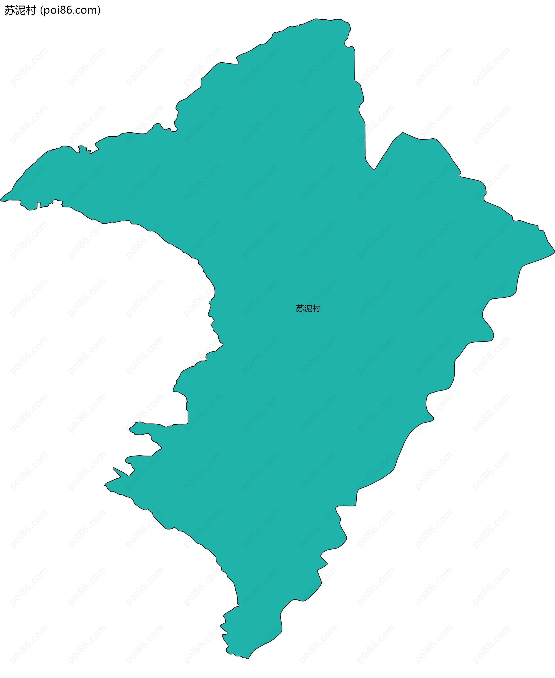 苏泥村边界地图