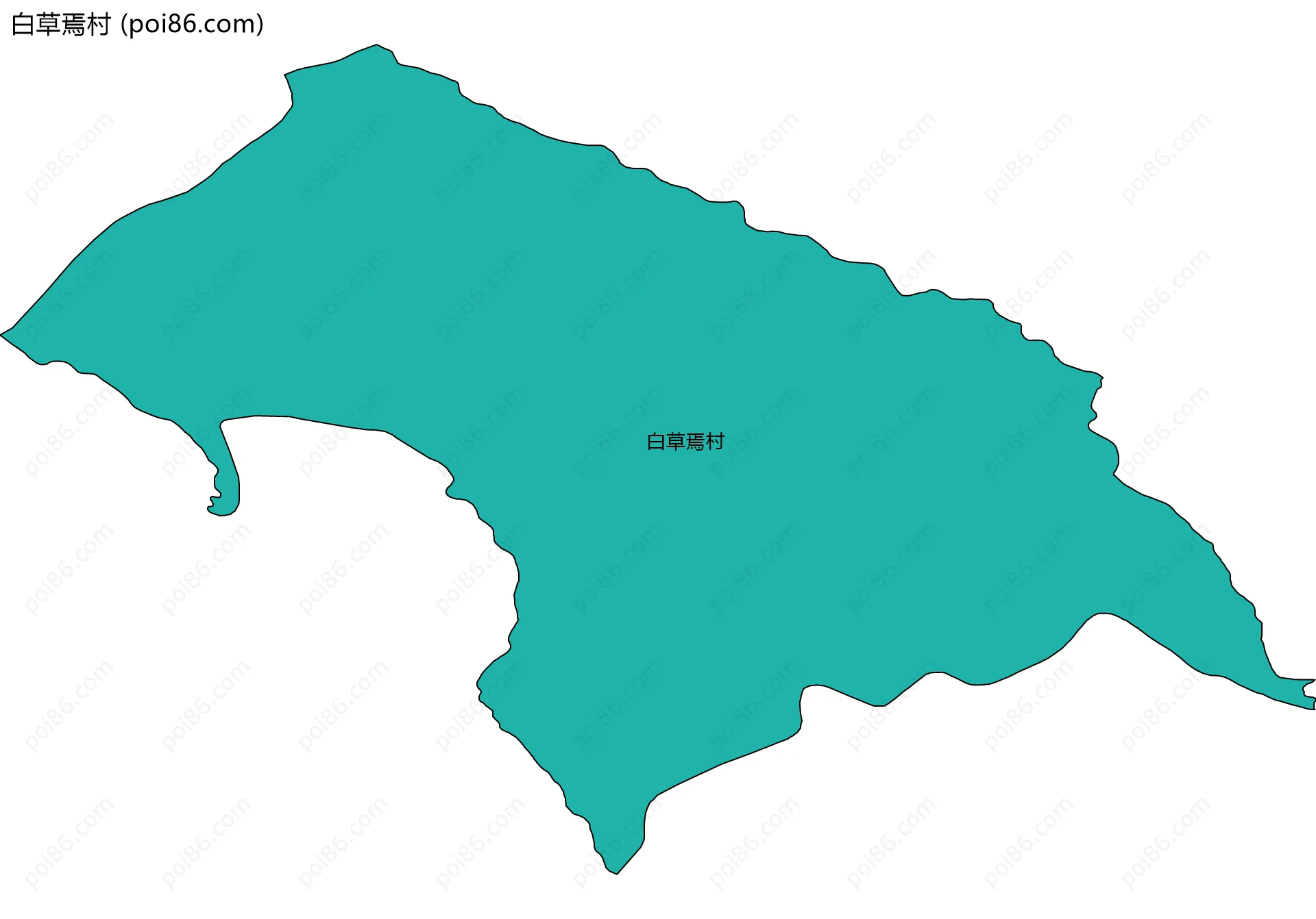 白草焉村边界地图