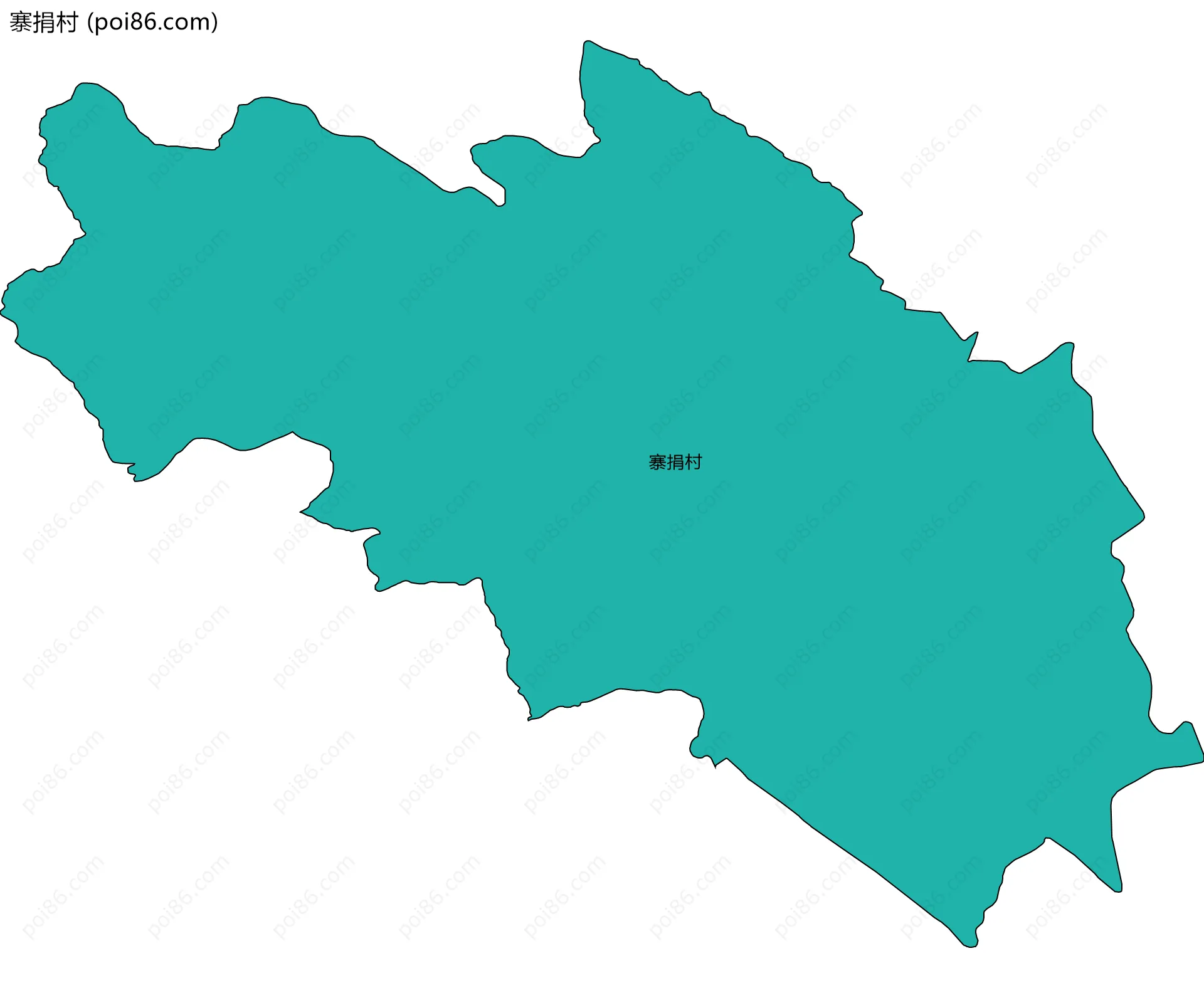 寨捐村边界地图