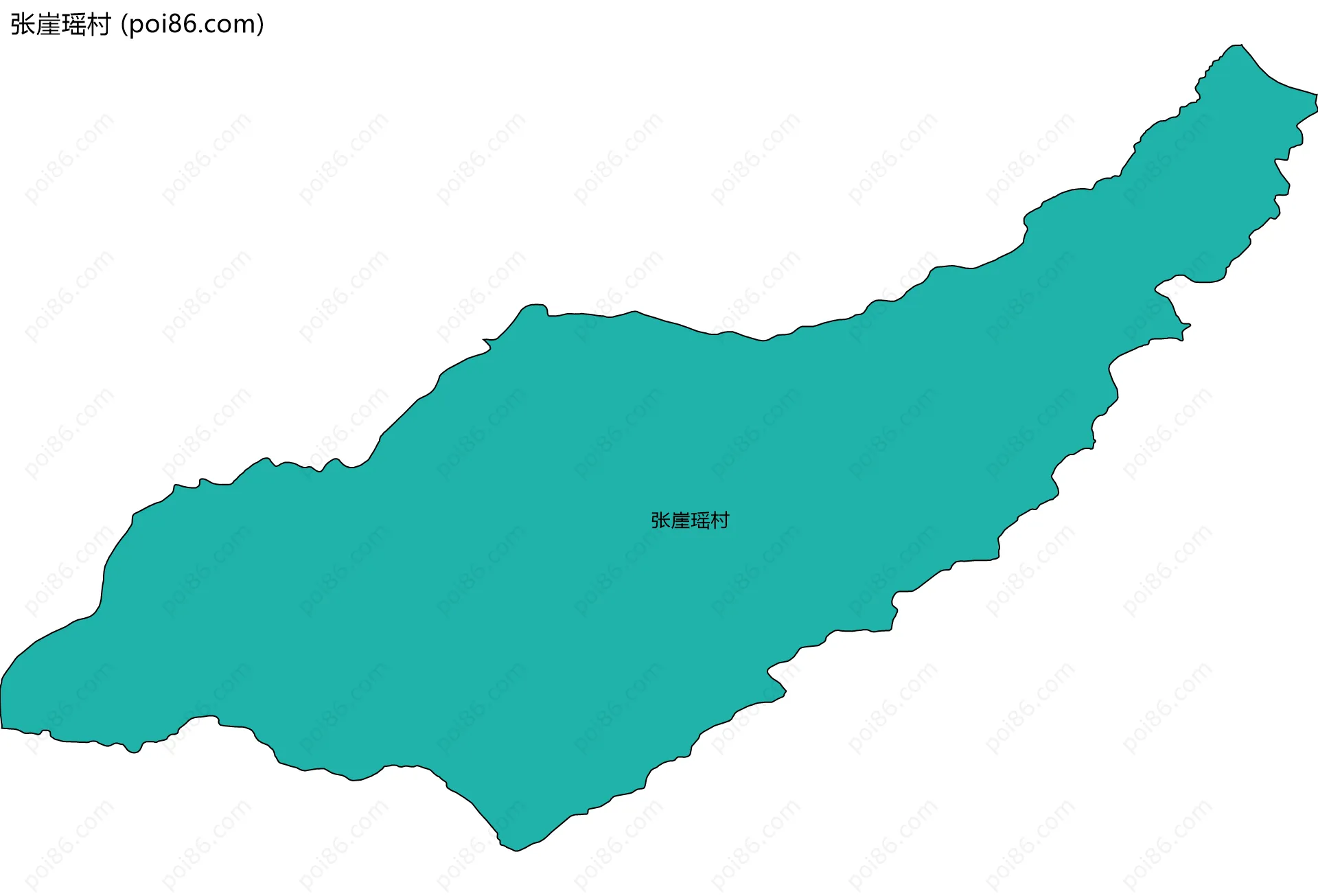 张崖瑶村边界地图