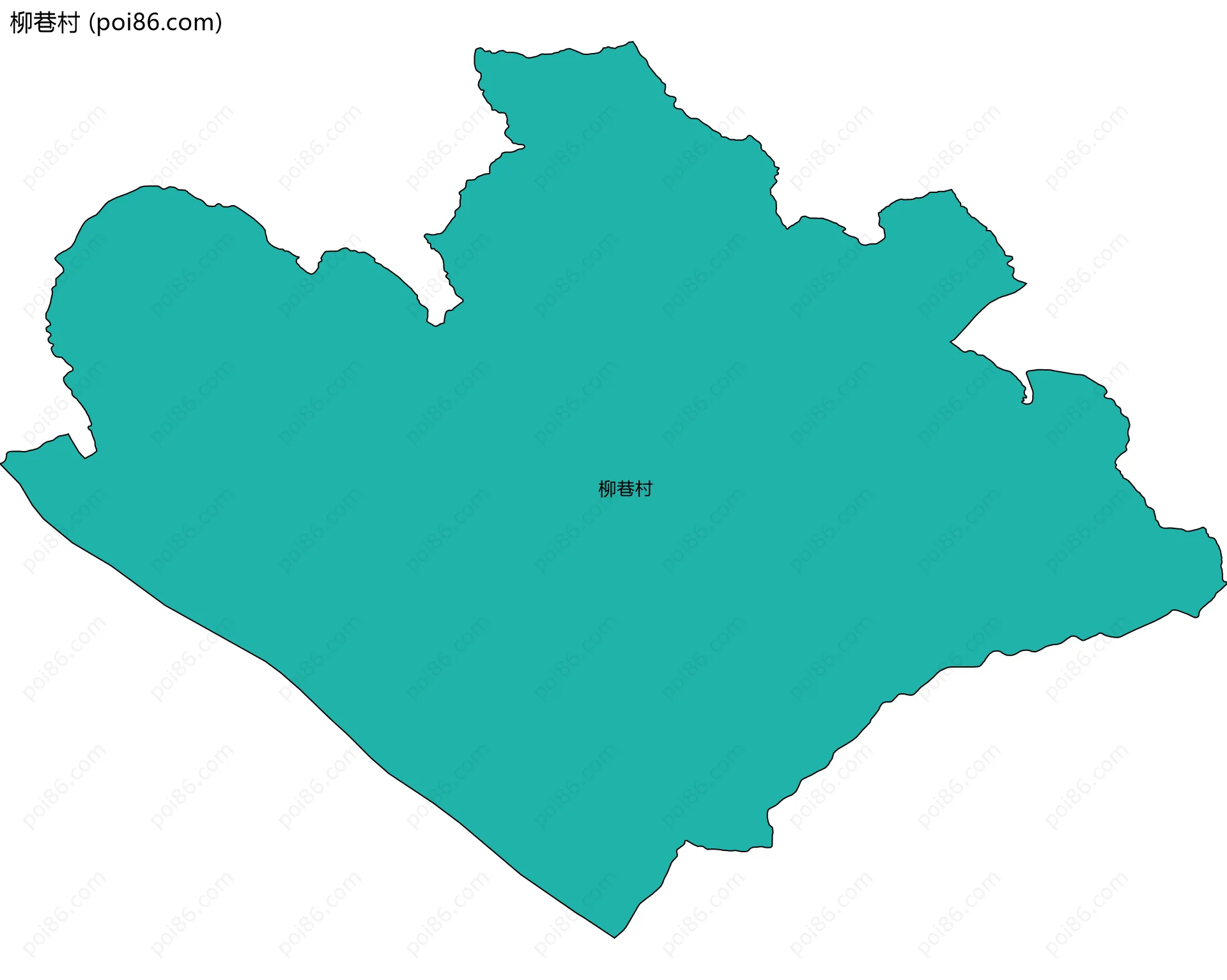 柳巷村边界地图