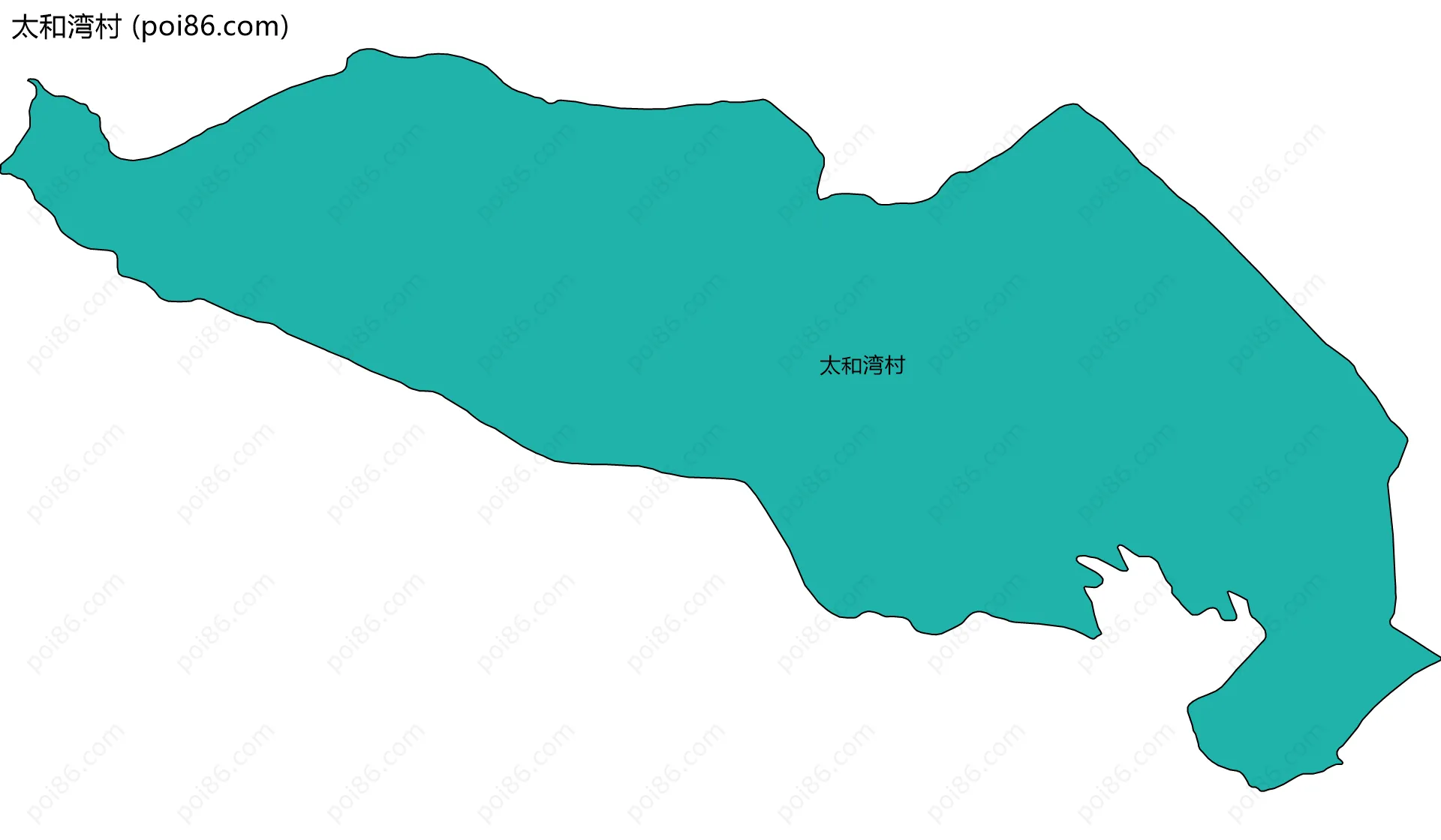 太和湾村边界地图