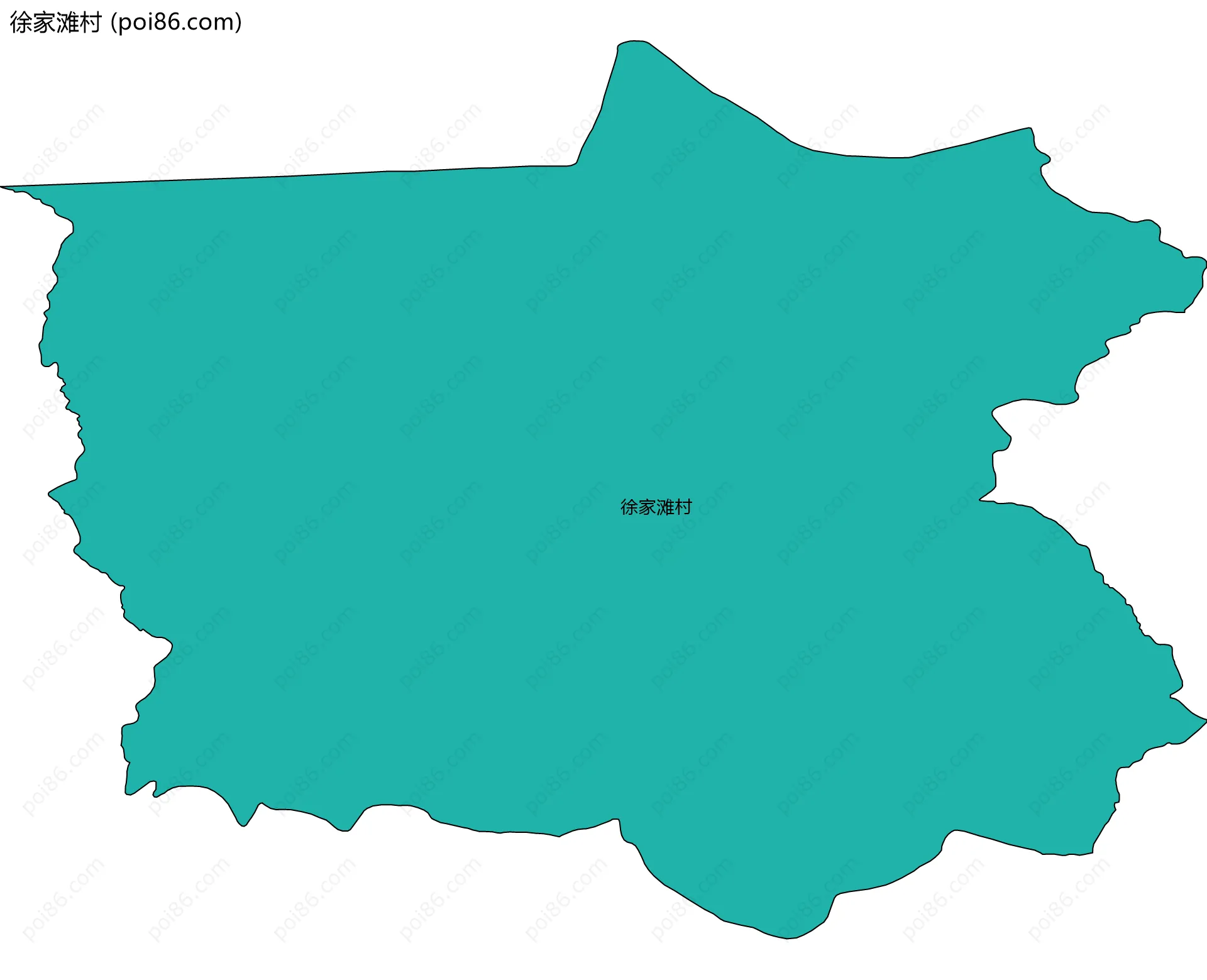 徐家滩村边界地图