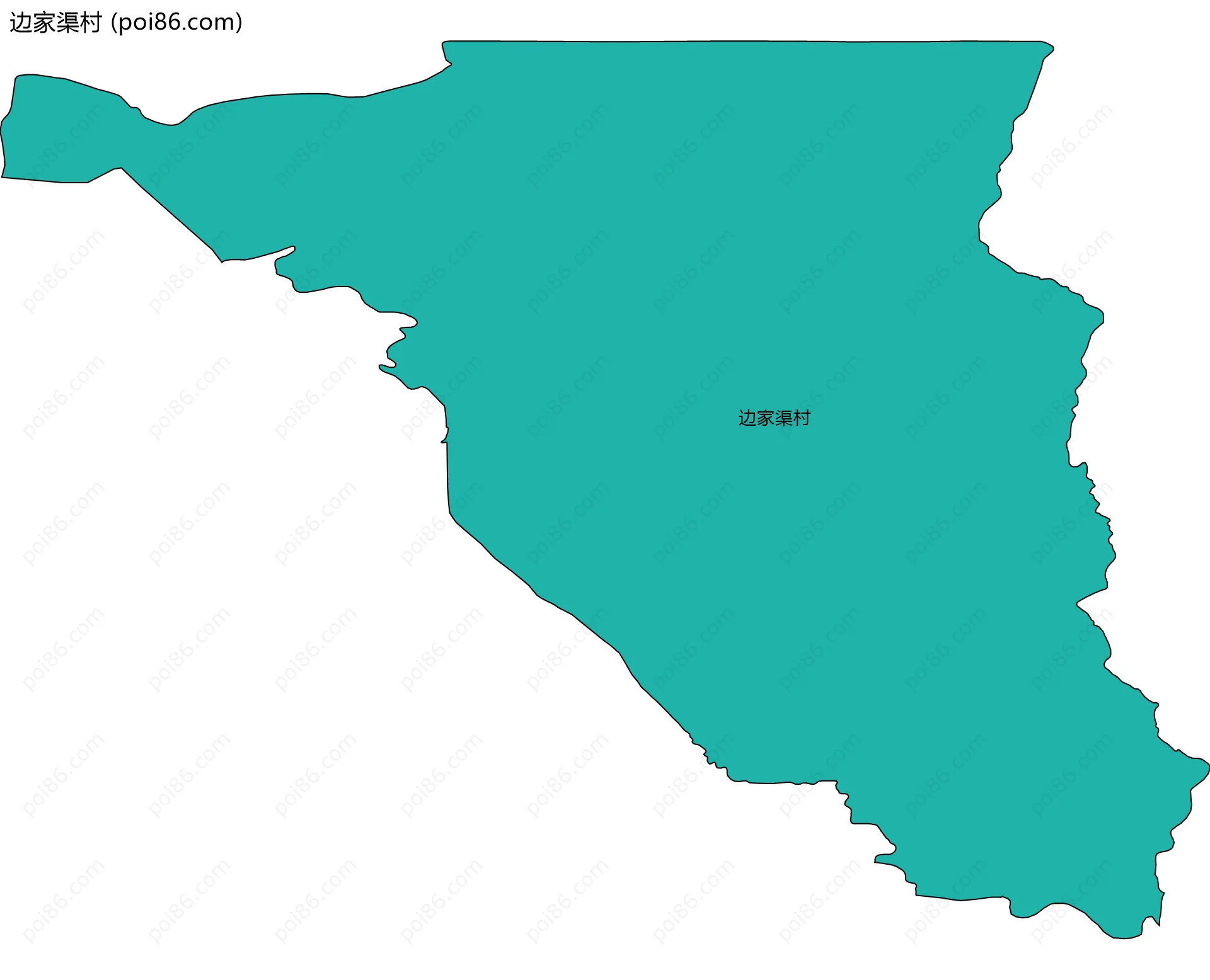边家渠村边界地图