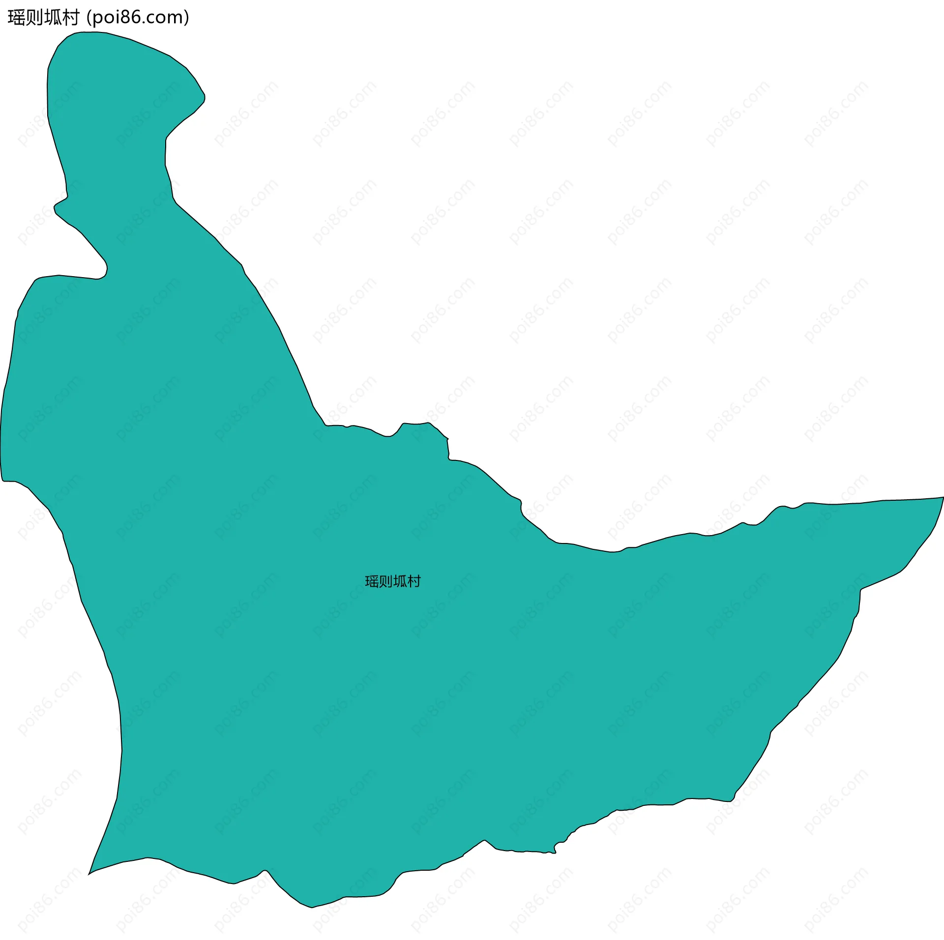 瑶则坬村边界地图