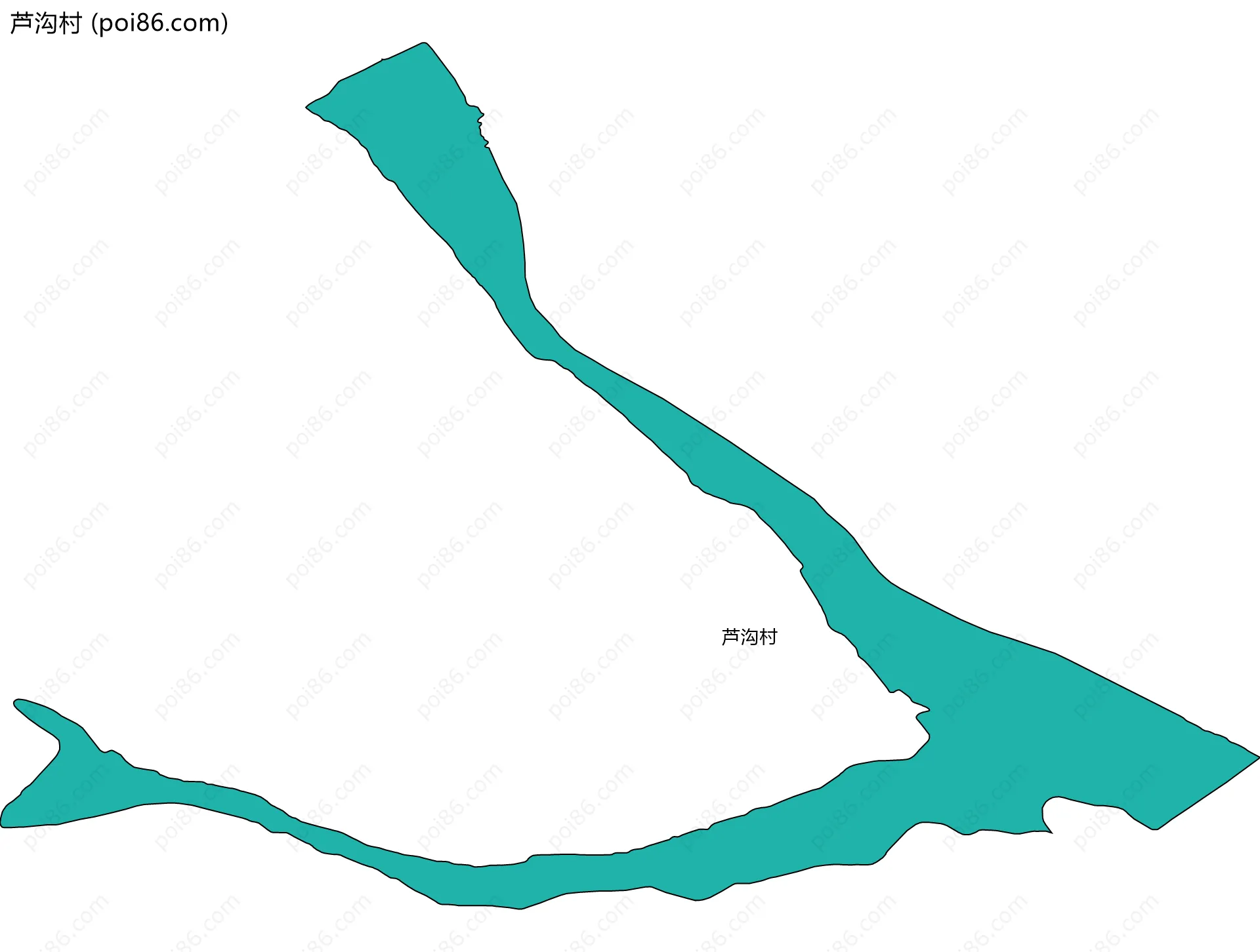 芦沟村边界地图